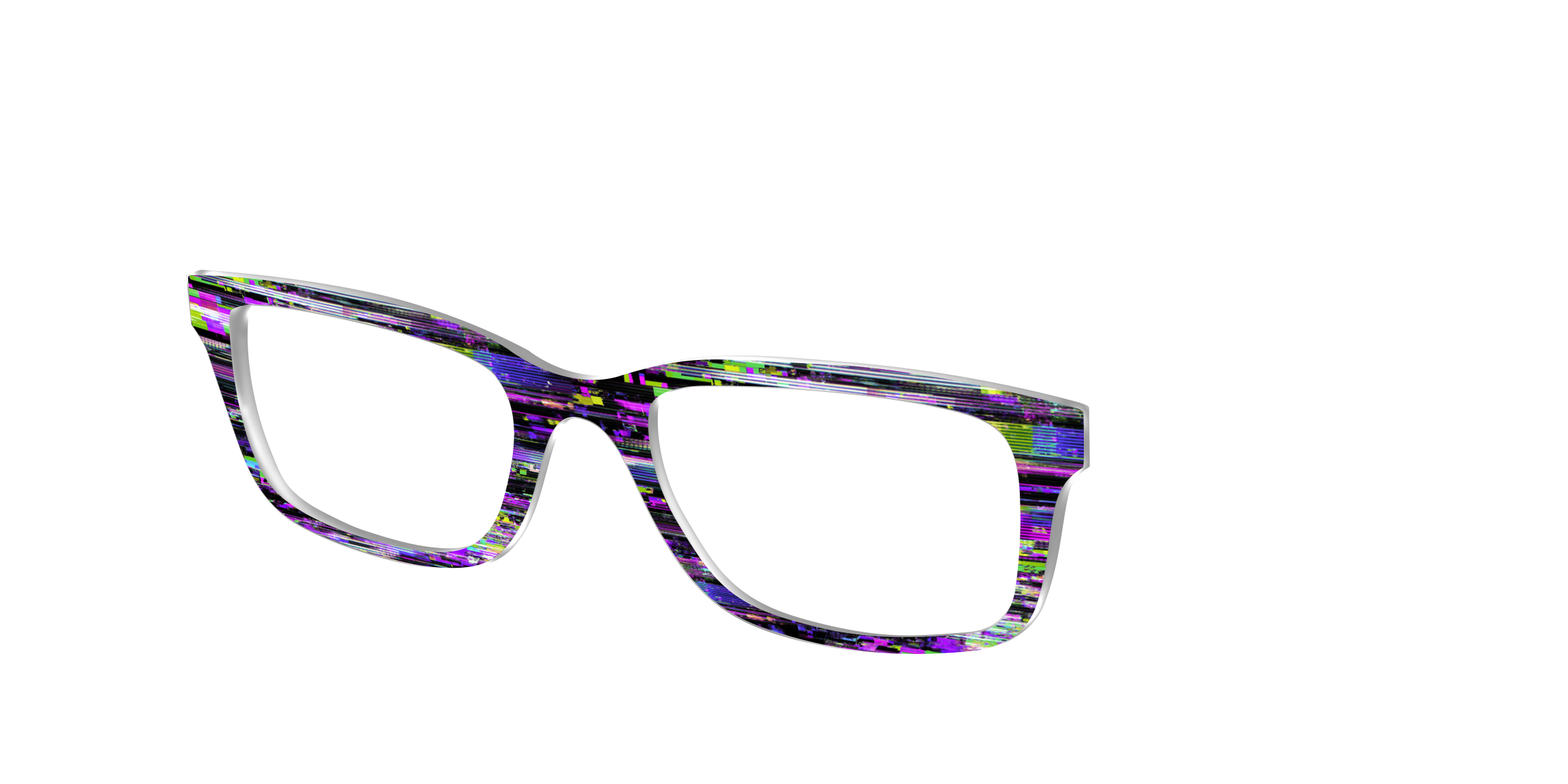 Pair Eyewear Horror Film Glitch top magnetico nero