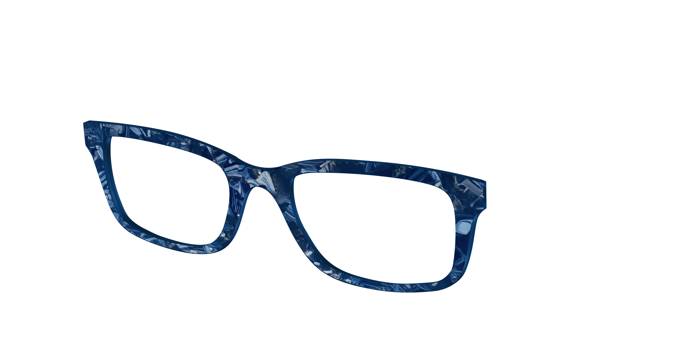 Pair Design Tops Deep Slate Pearl Marble top occhiali blu