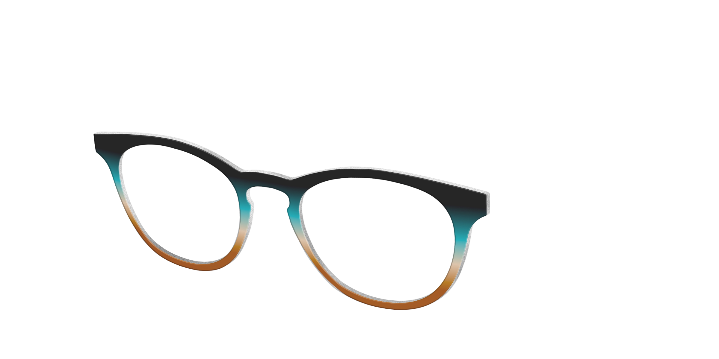 Pair Eyewear Solid Onyx Rust Gradient top occhiali SE3