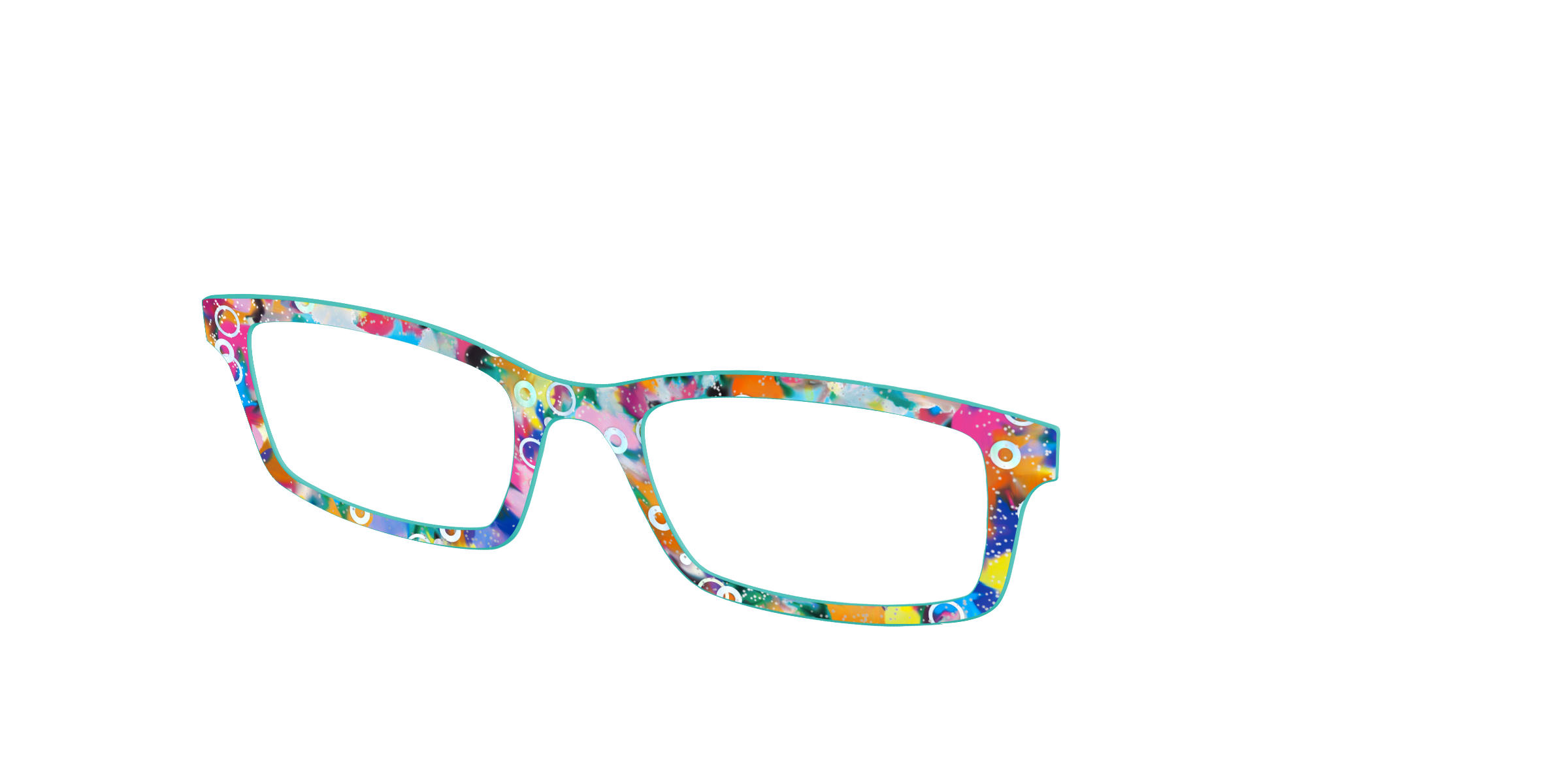 Pair Eyewear Tortoise Bubble Glitter top magnetico Cedro