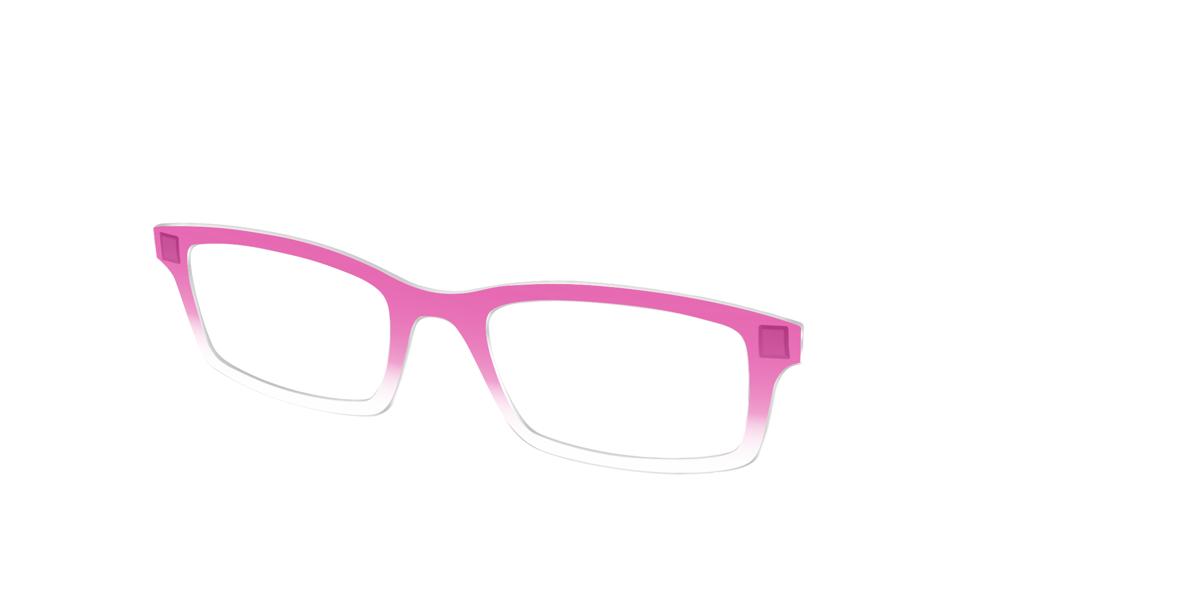 Pair Eyewear Solid Tops Magenta Gradient Crystal top occhiali