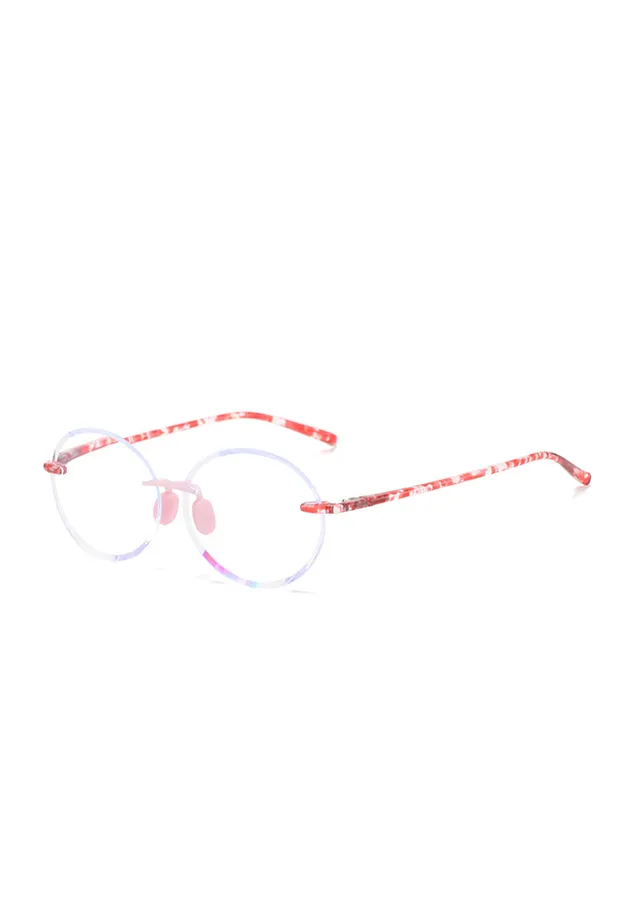 Ouyuan 2026652 occhiali da lettura senza montatura rosa +2,50