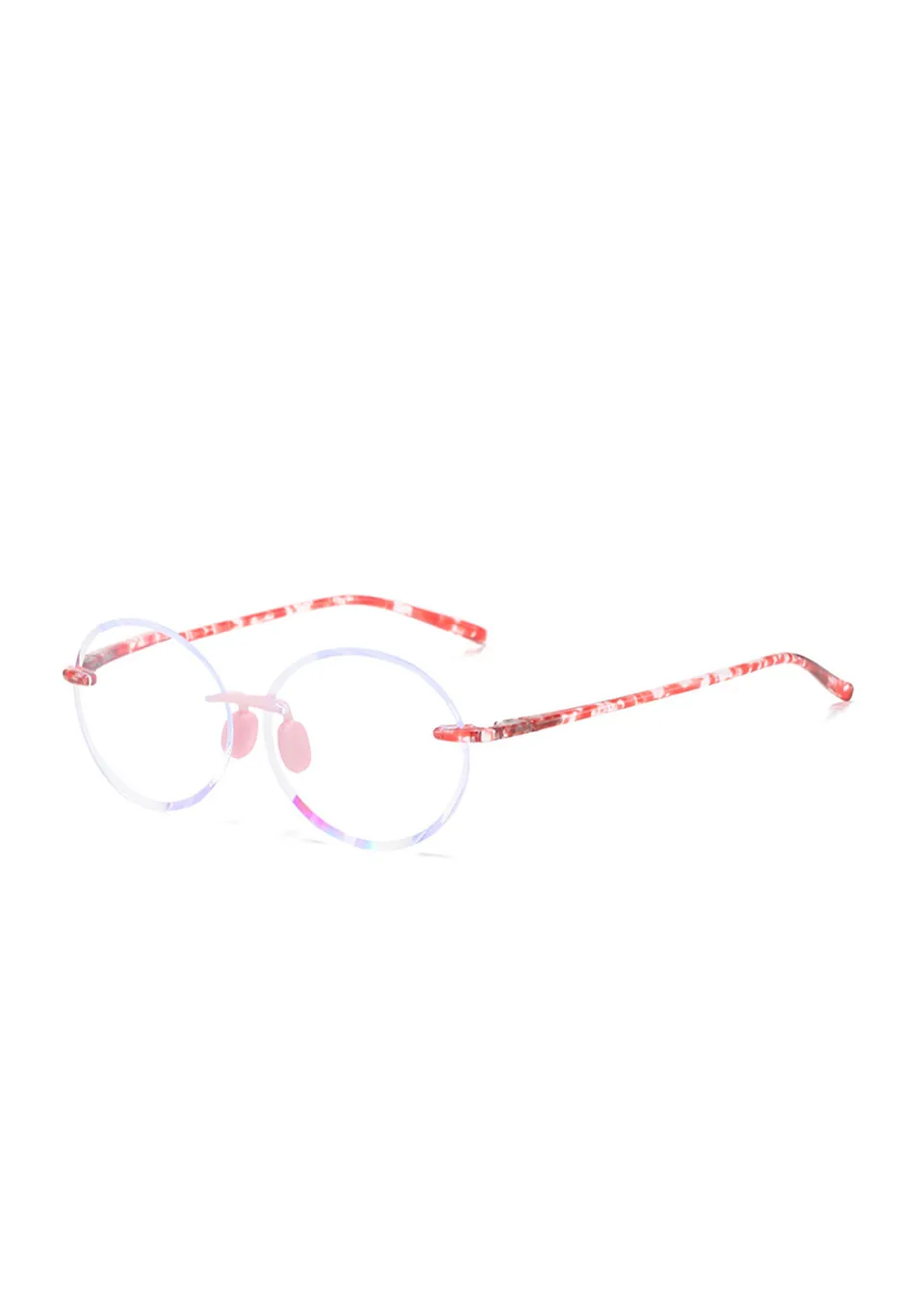 Ouyuan 2026652 occhiali da lettura senza montatura rosa +2,50