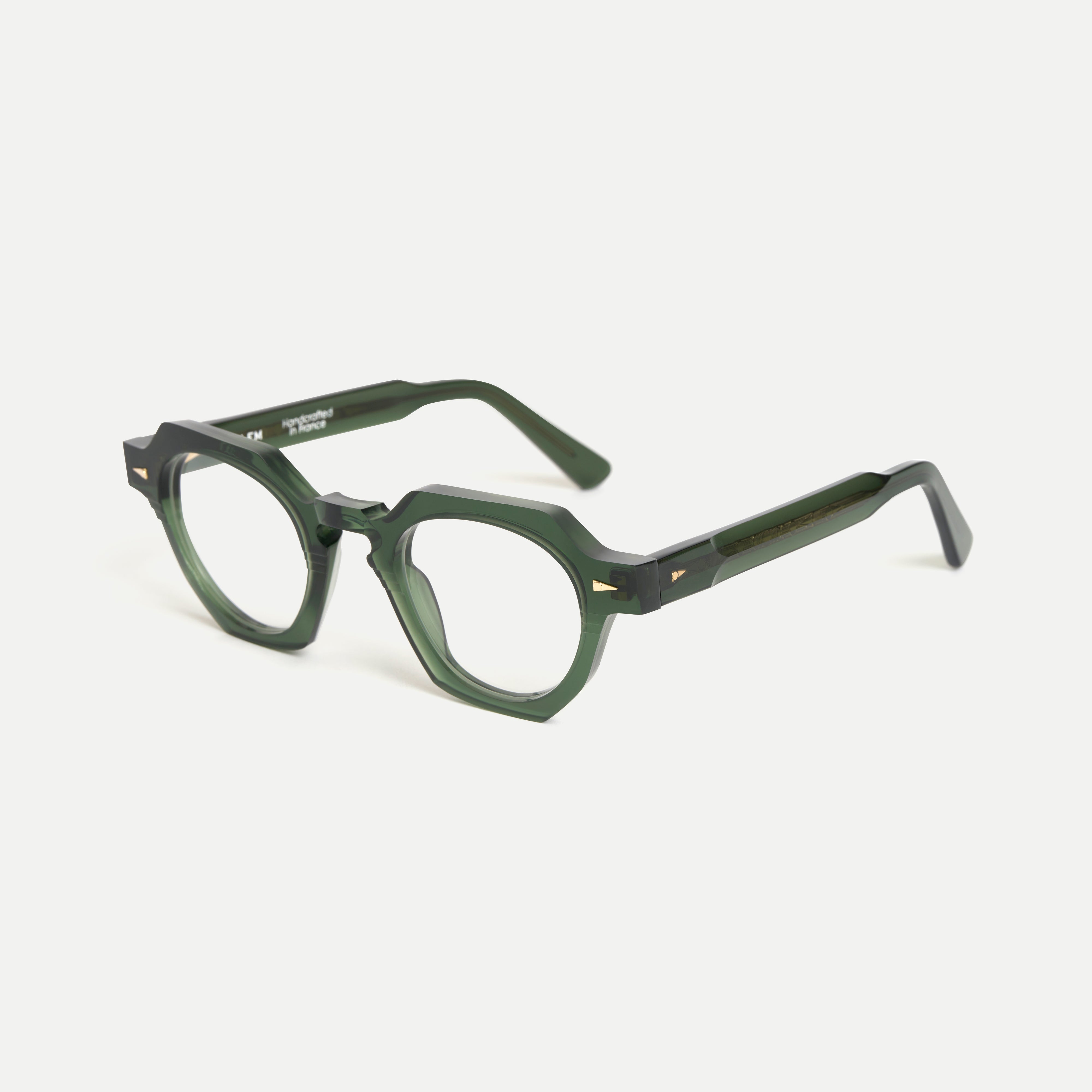 AHLEM Rue de la Paix occhiali da vista verde scuro acetato