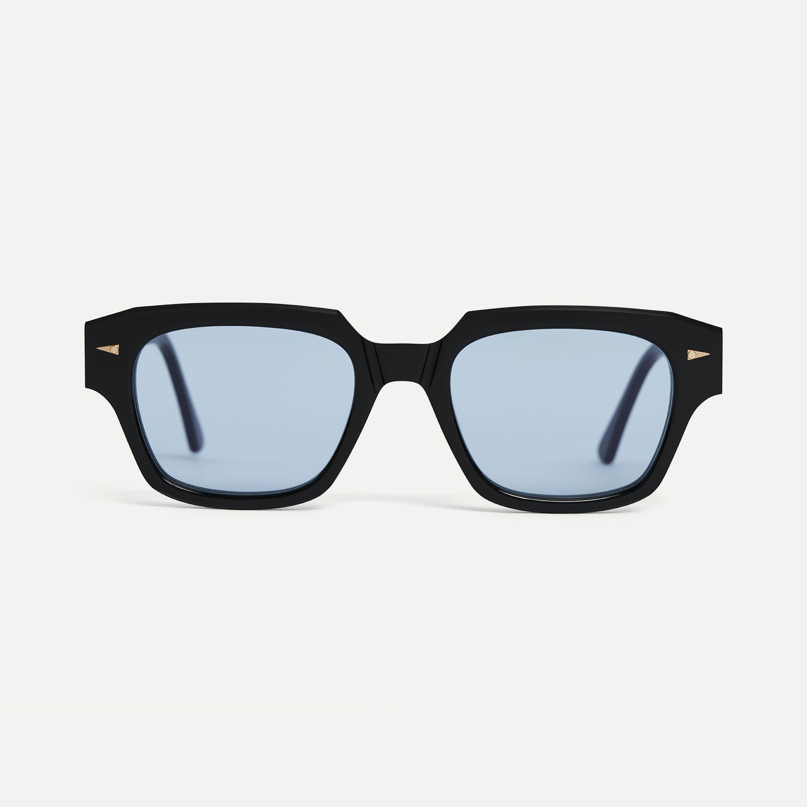 Ahlem Rivoli occhiali da sole nero sky blue acetato