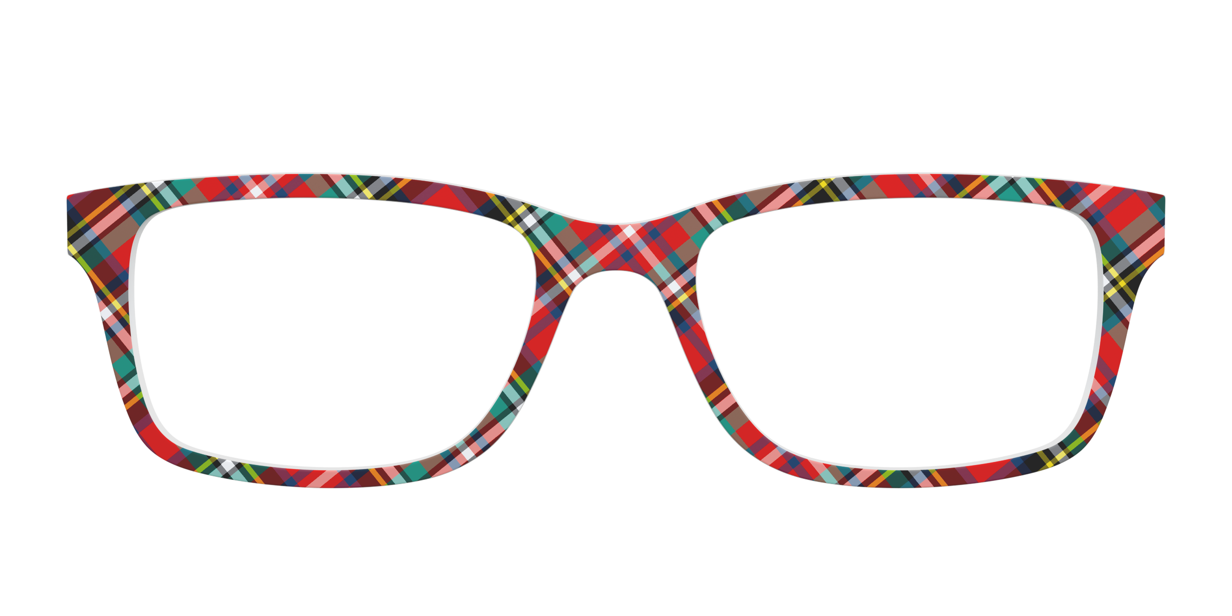 Pair Eyewear Design Tops The Winter Plaid top magnetico rosso