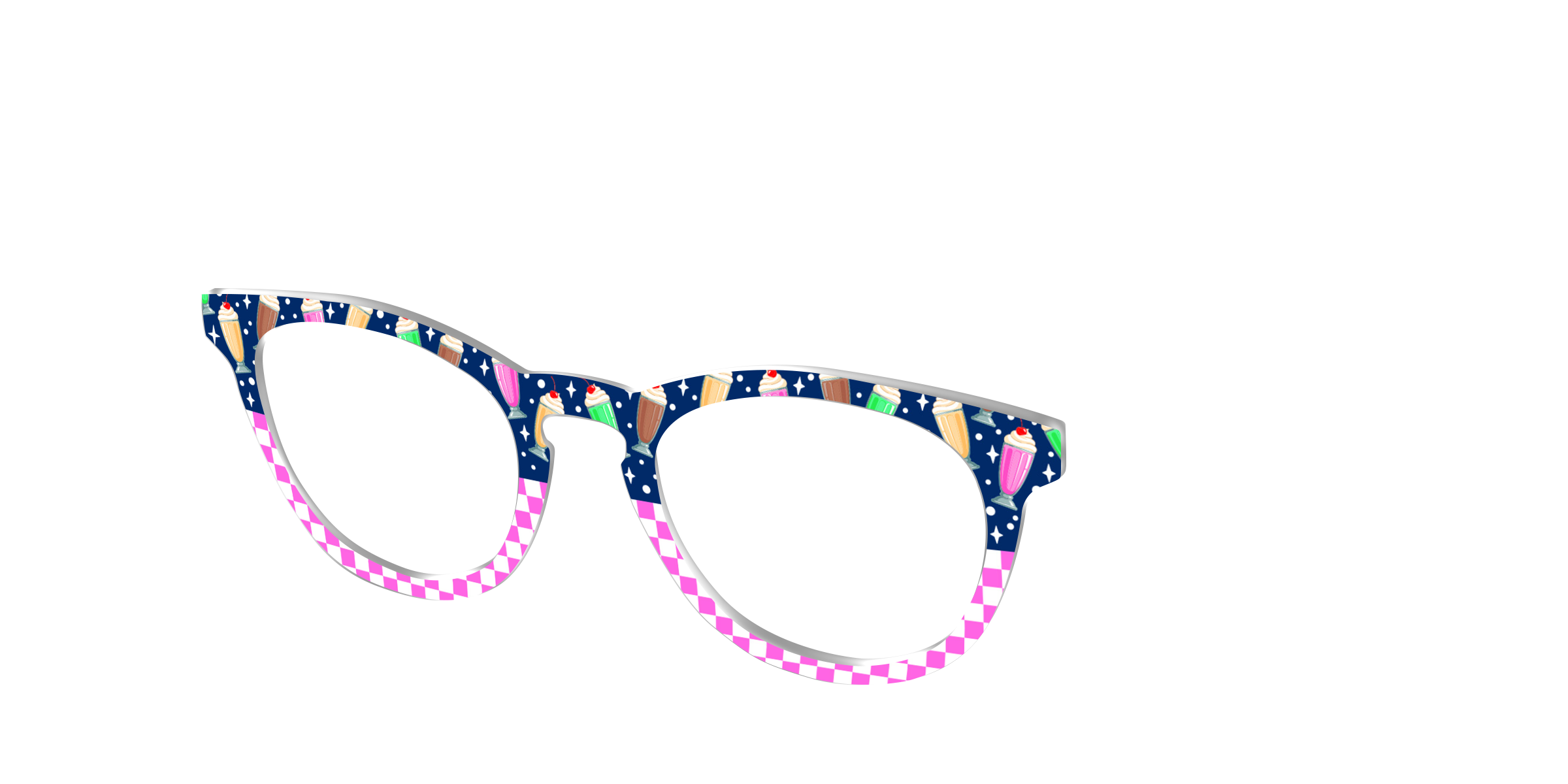 Pair Eyewear Design Tops Ice Cream Social Split top rosa