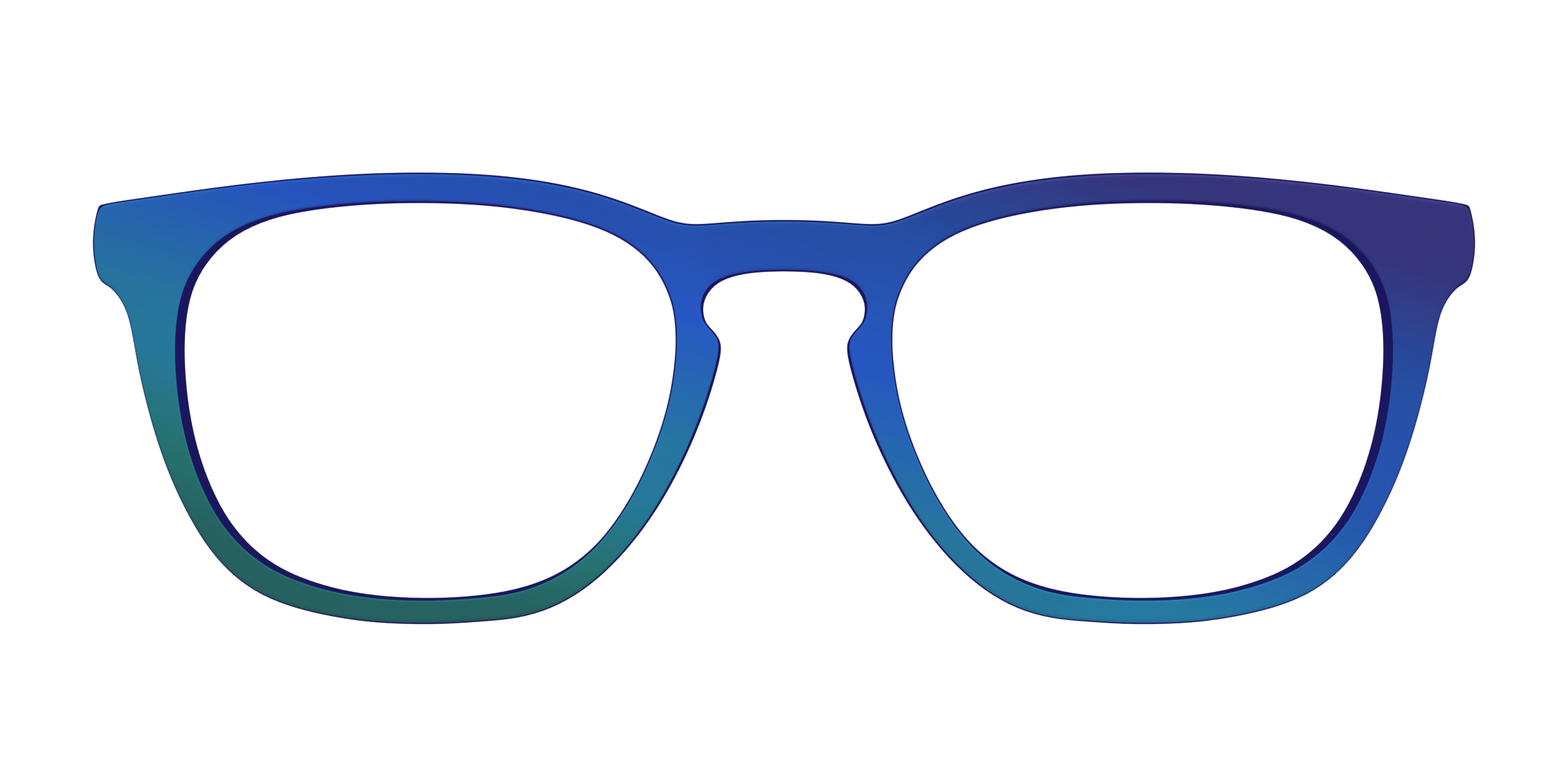 Pair Eyewear Solid Tops The Peacock Ombre cover verde occhiali