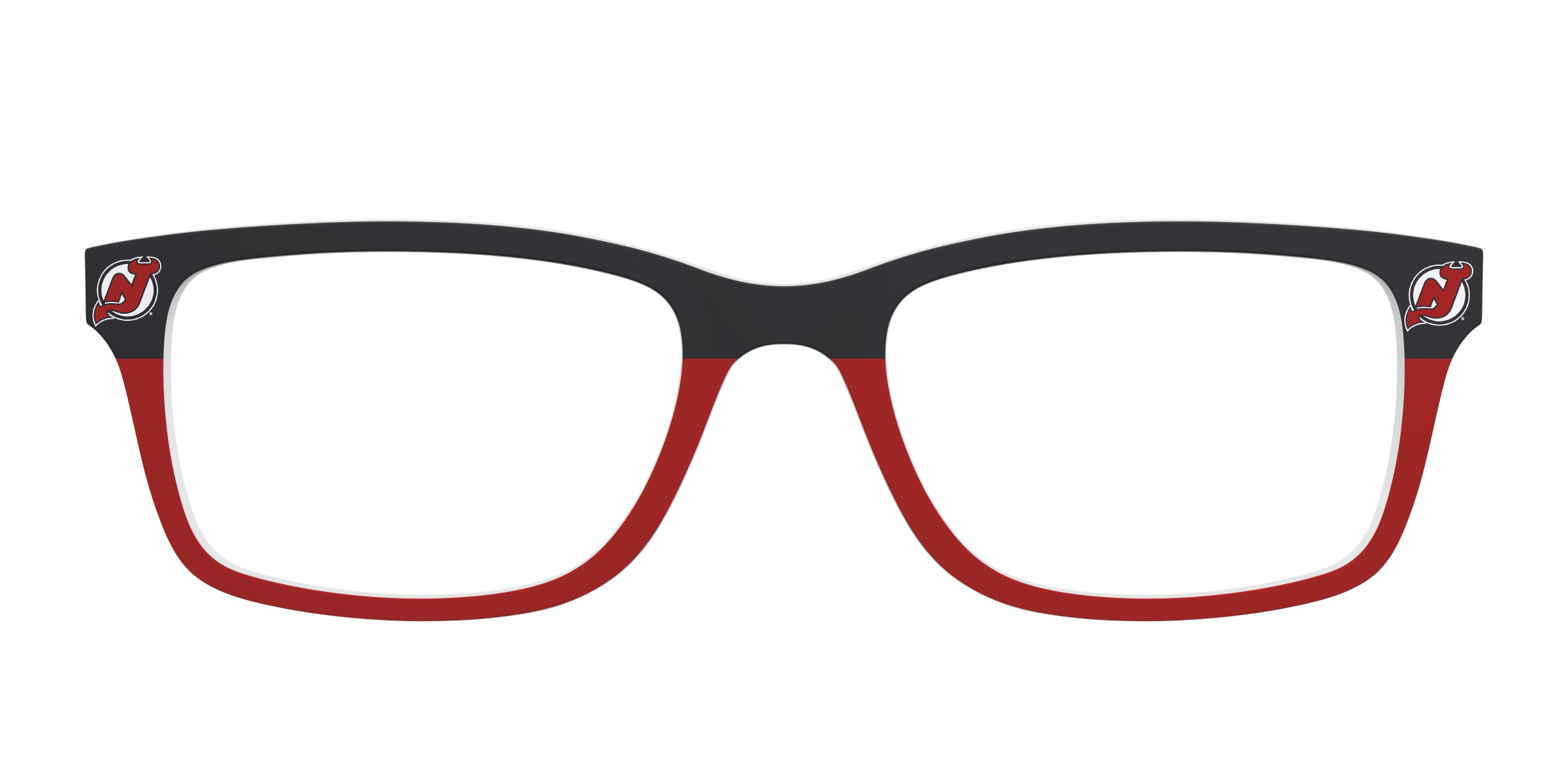 Pair Eyewear School Spirit The Devils Split top occhiali nero rosso
