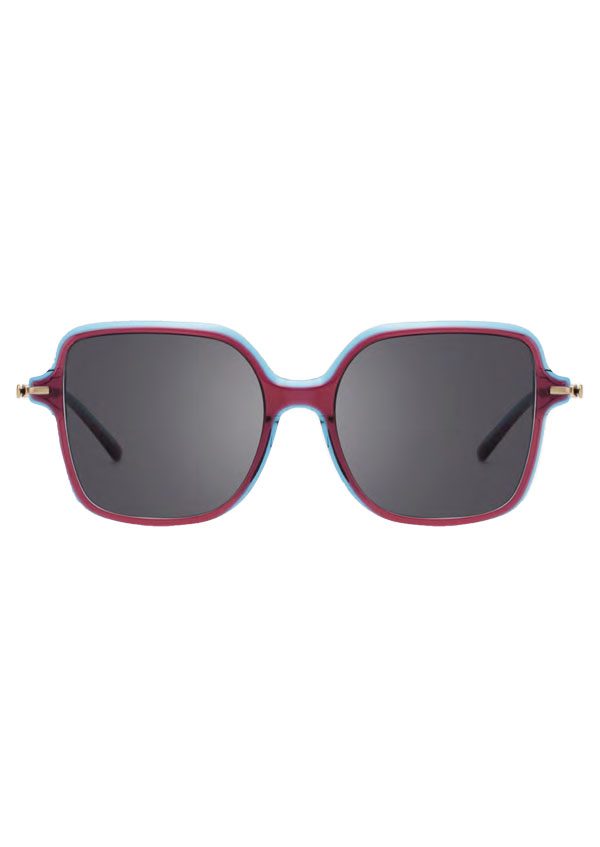 Ouyuan TJ111S occhiali da sole quadrati bicolore