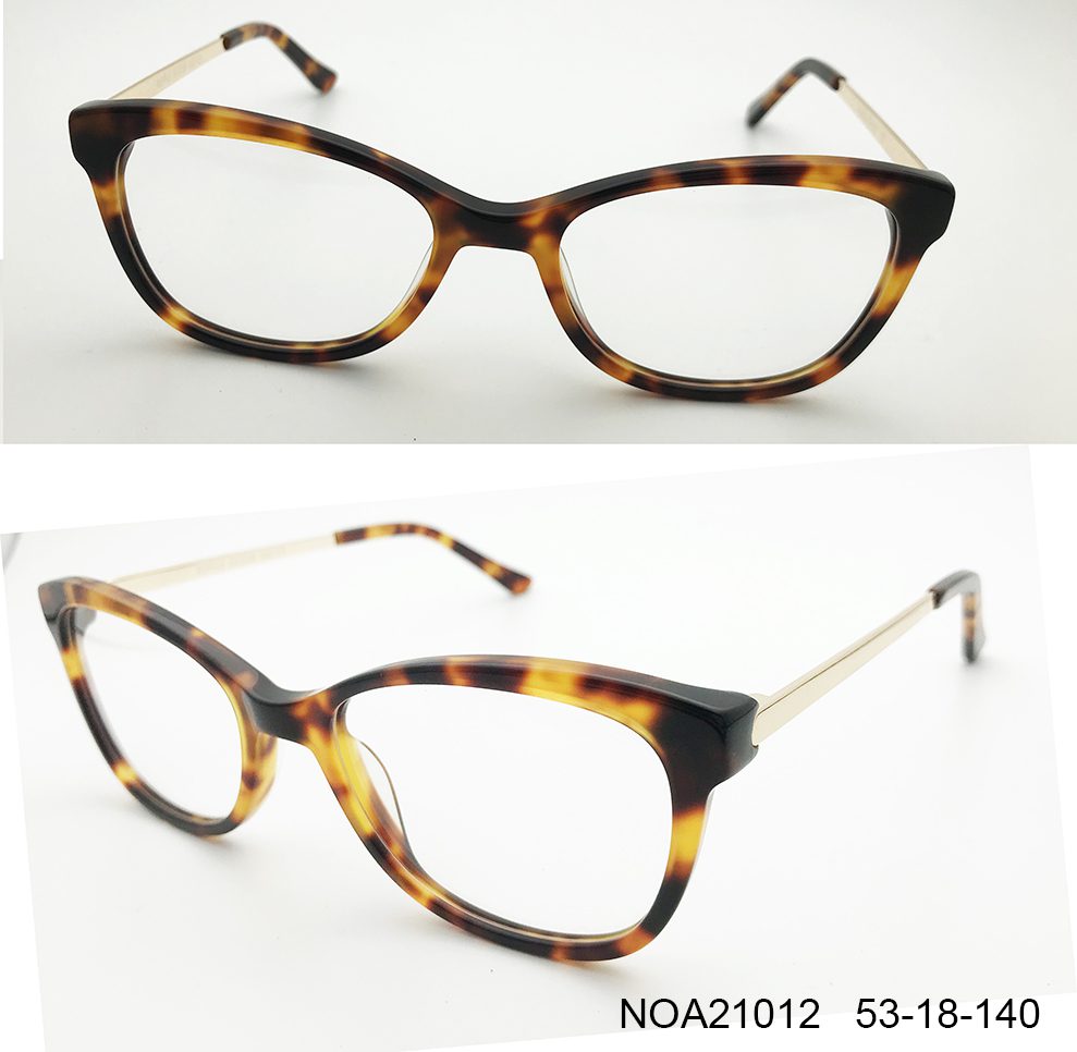 Ouyuan NOA21012 montatura occhiali tartarugata cat eye