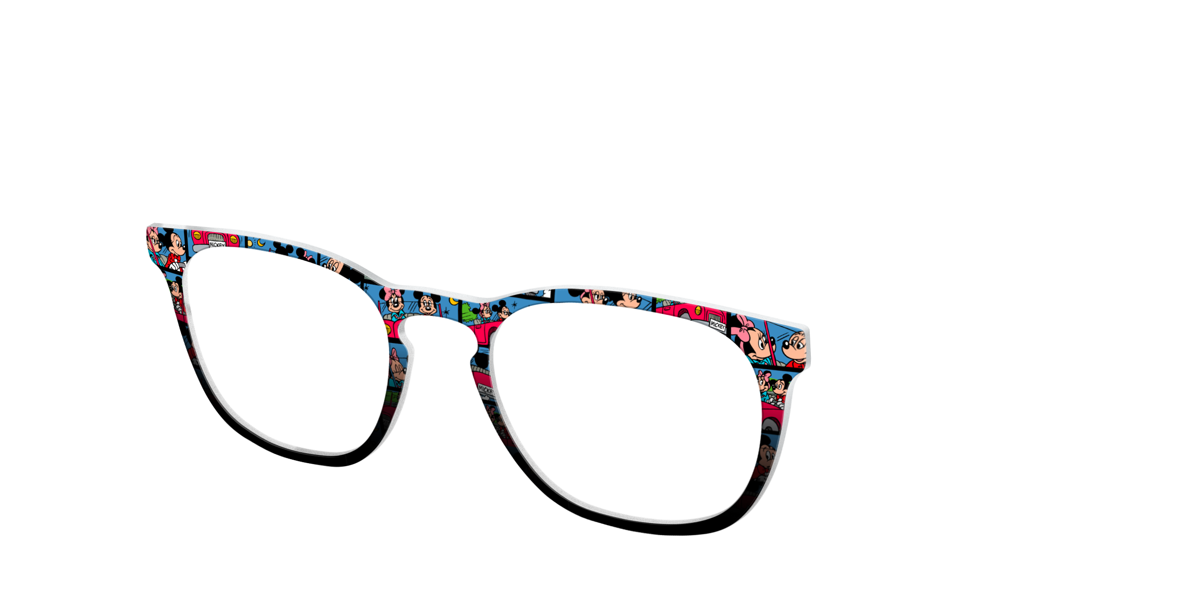 Pair Eyewear Collabs Mickey Minnie Comic Split top DY9