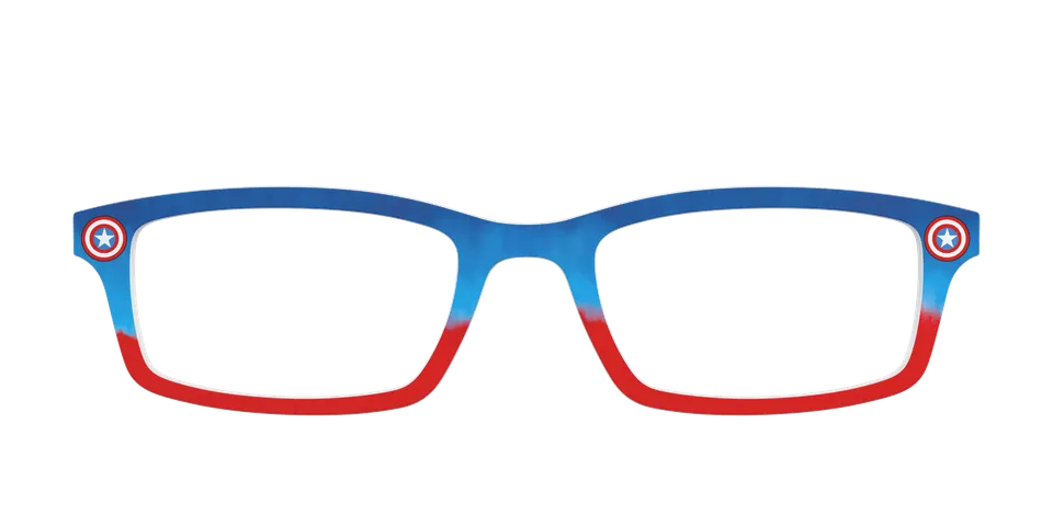 Pair Eyewear Collabs Captain America Shield top per occhiali