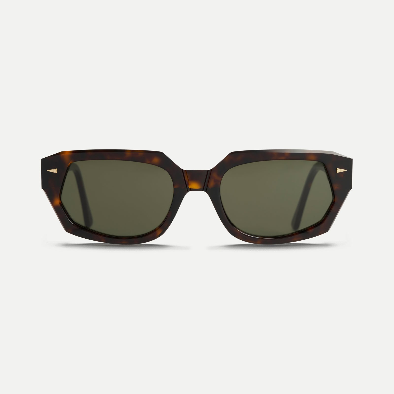 AHLEM Racine occhiali da sole Dark Green Grey acetato