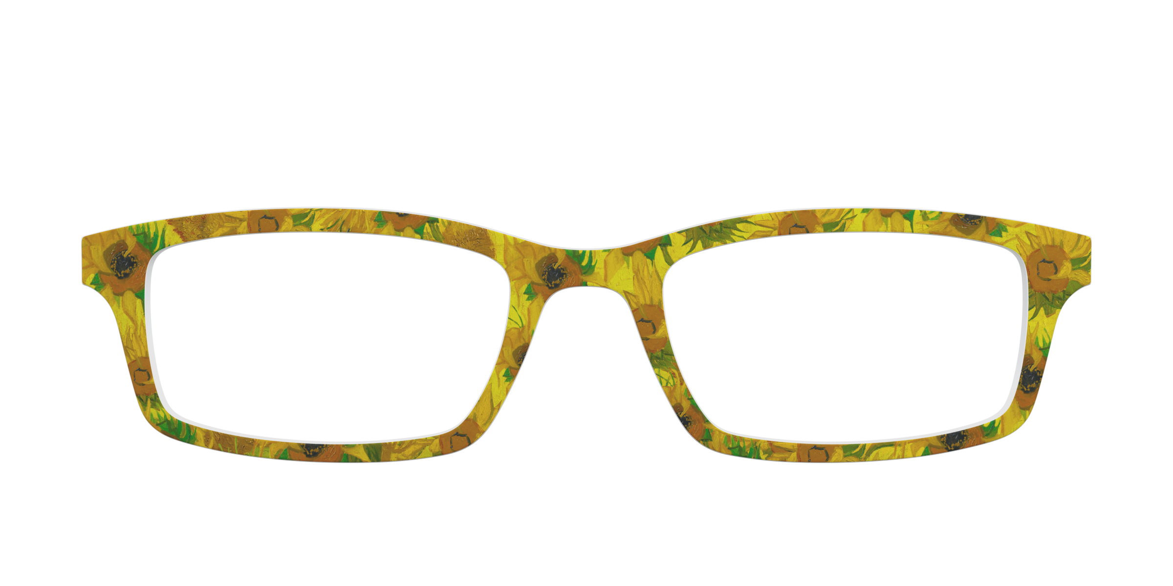 Pair Eyewear Collabs Sunflowers top per occhiali giallo Van Gogh