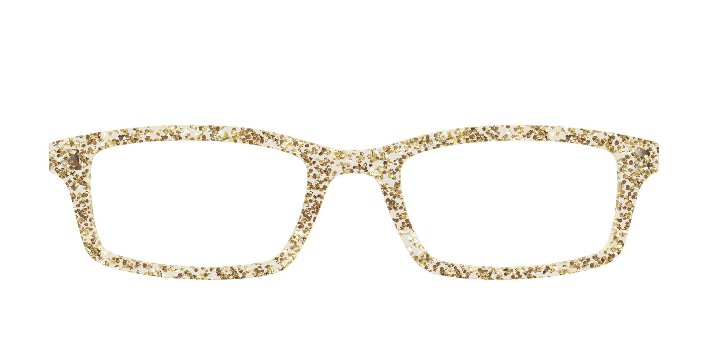 Pair Eyewear Solid Tops The Champagne Sparkle frontalino glitter