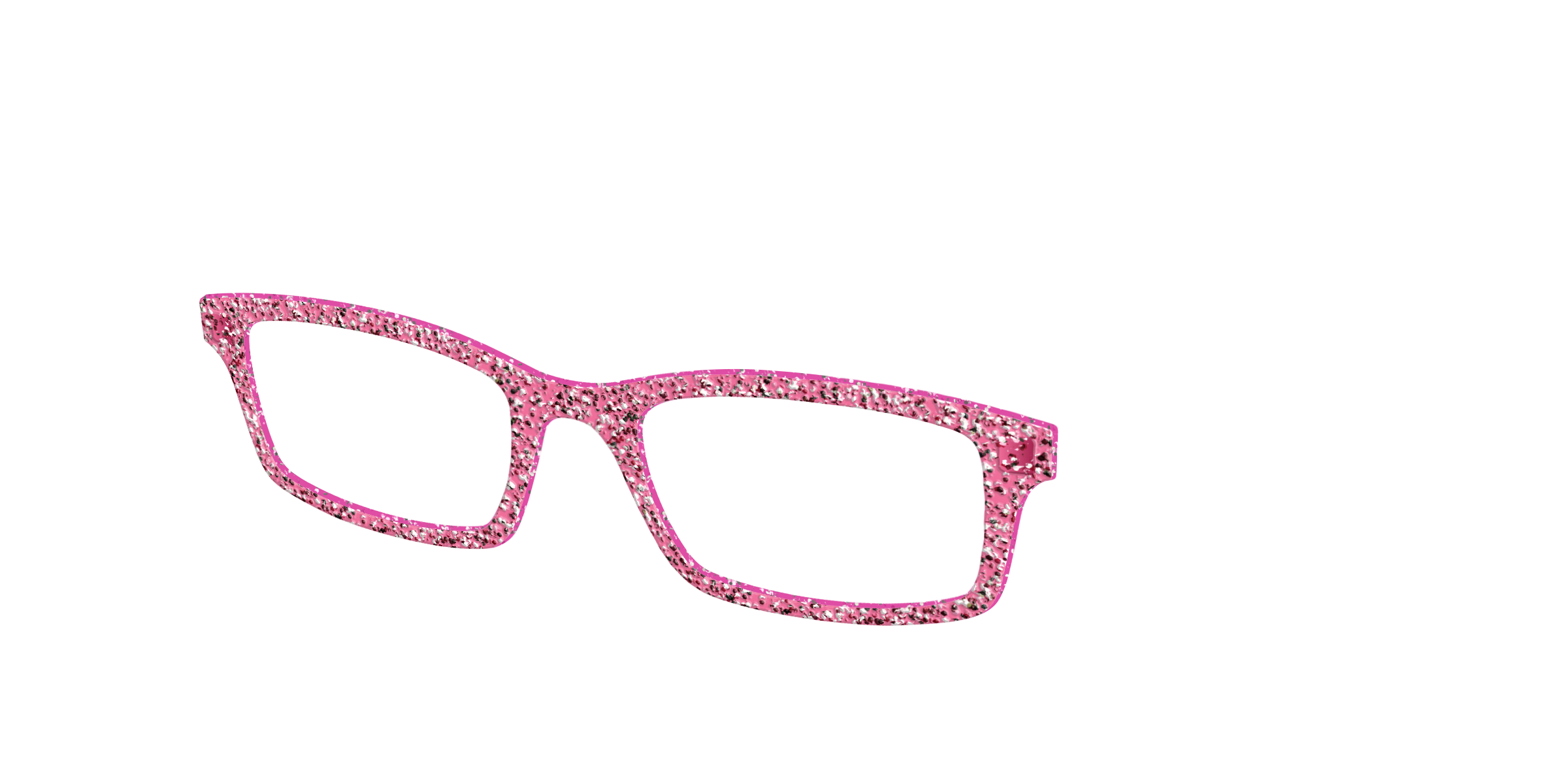 Pair Eyewear Solid Tops Hot Pink Sparkle top per occhiali
