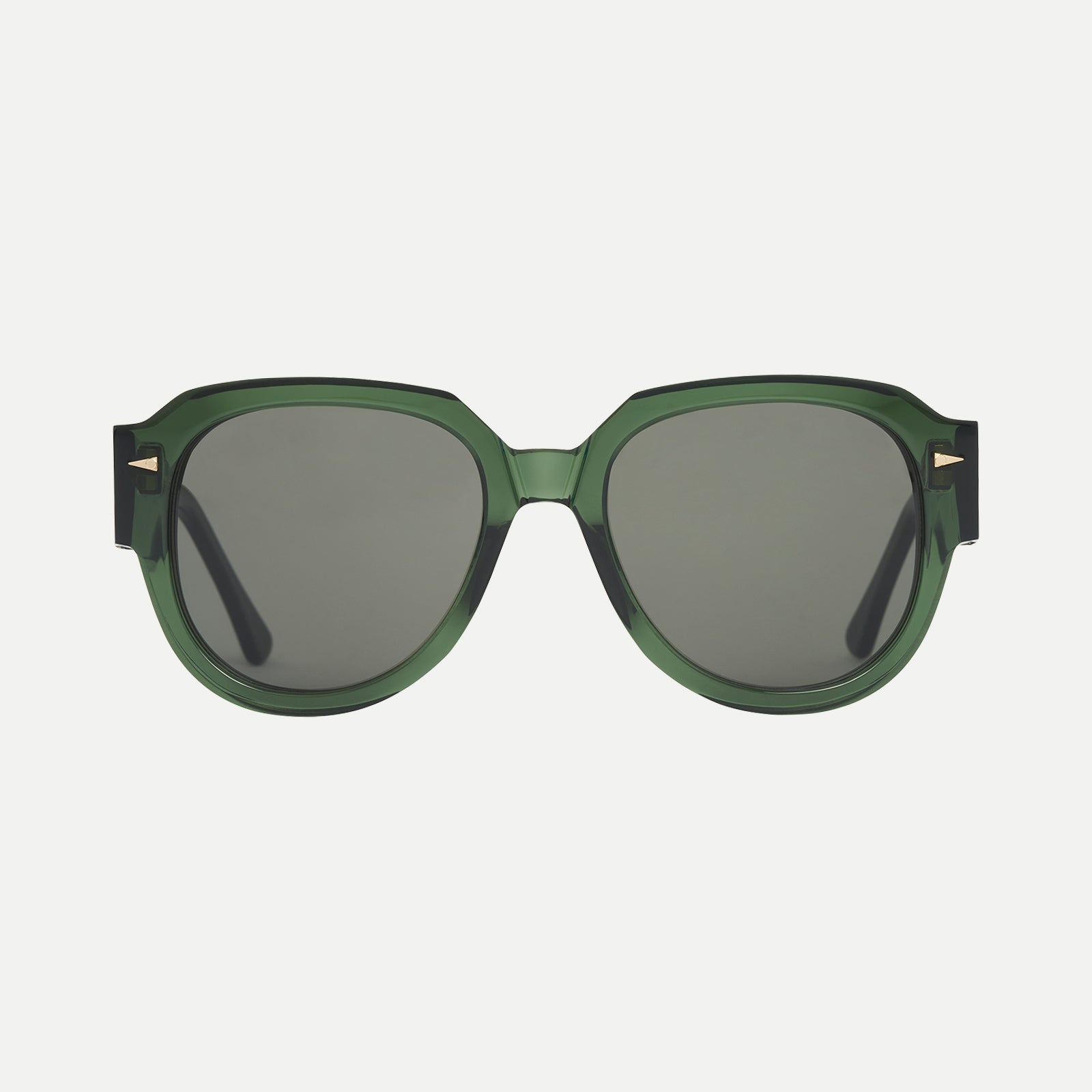 AHLEM Galliera occhiali da sole verde scuro grigio