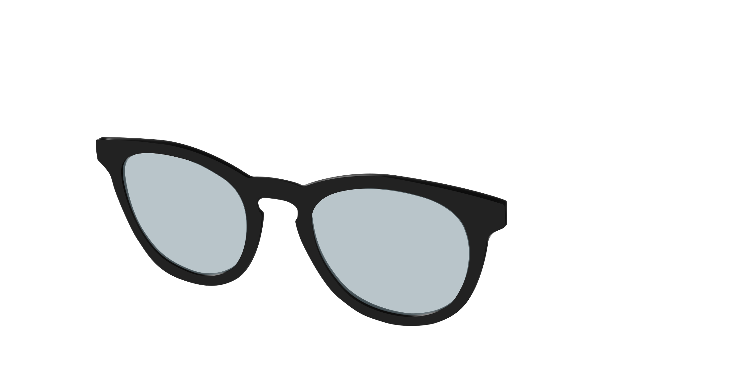 Pair Eyewear Design Tops Black Slate Blue topper occhiali Serra