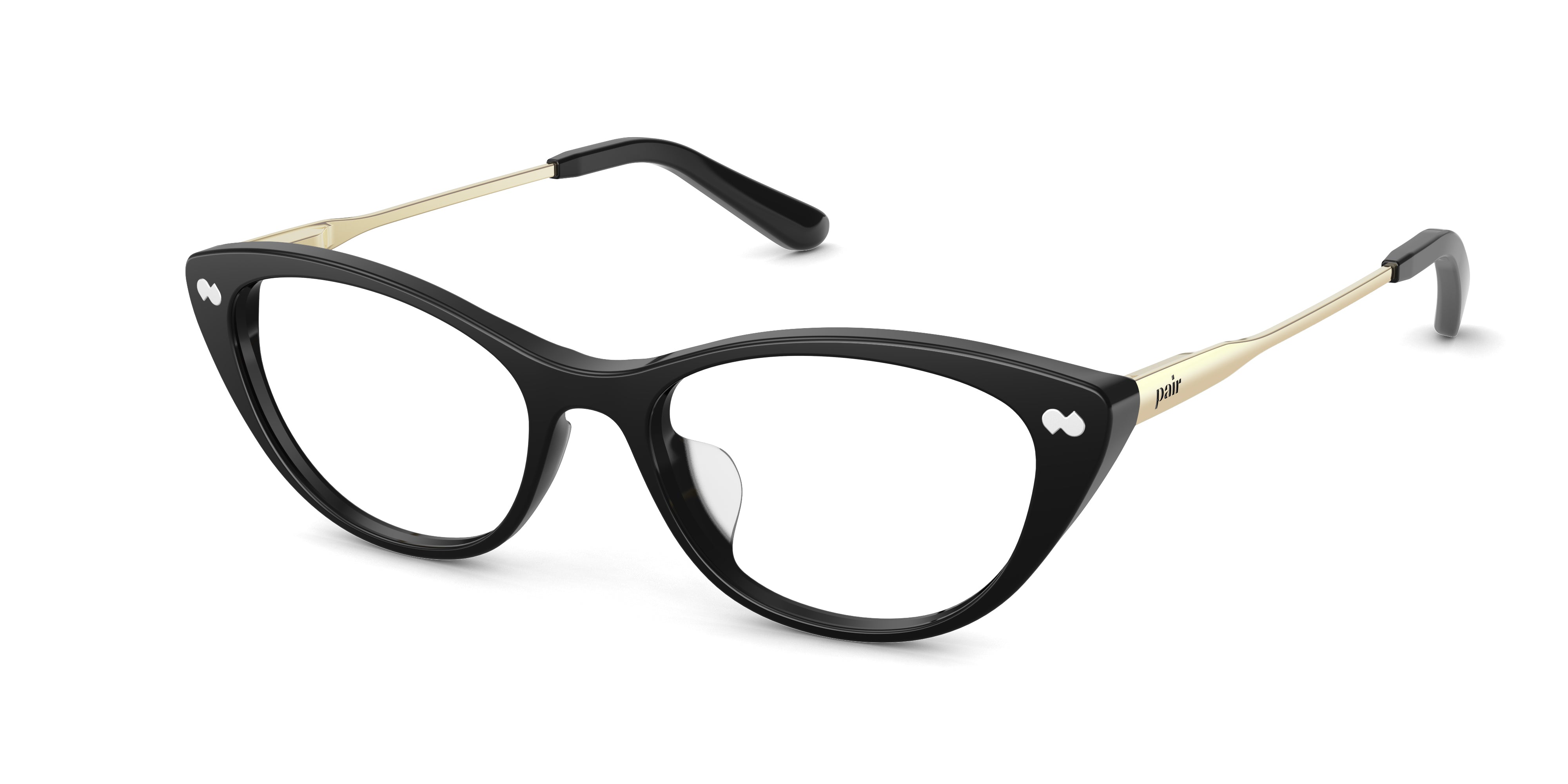 Pair Eyewear Ella Mixed Material montatura Crystal Clear