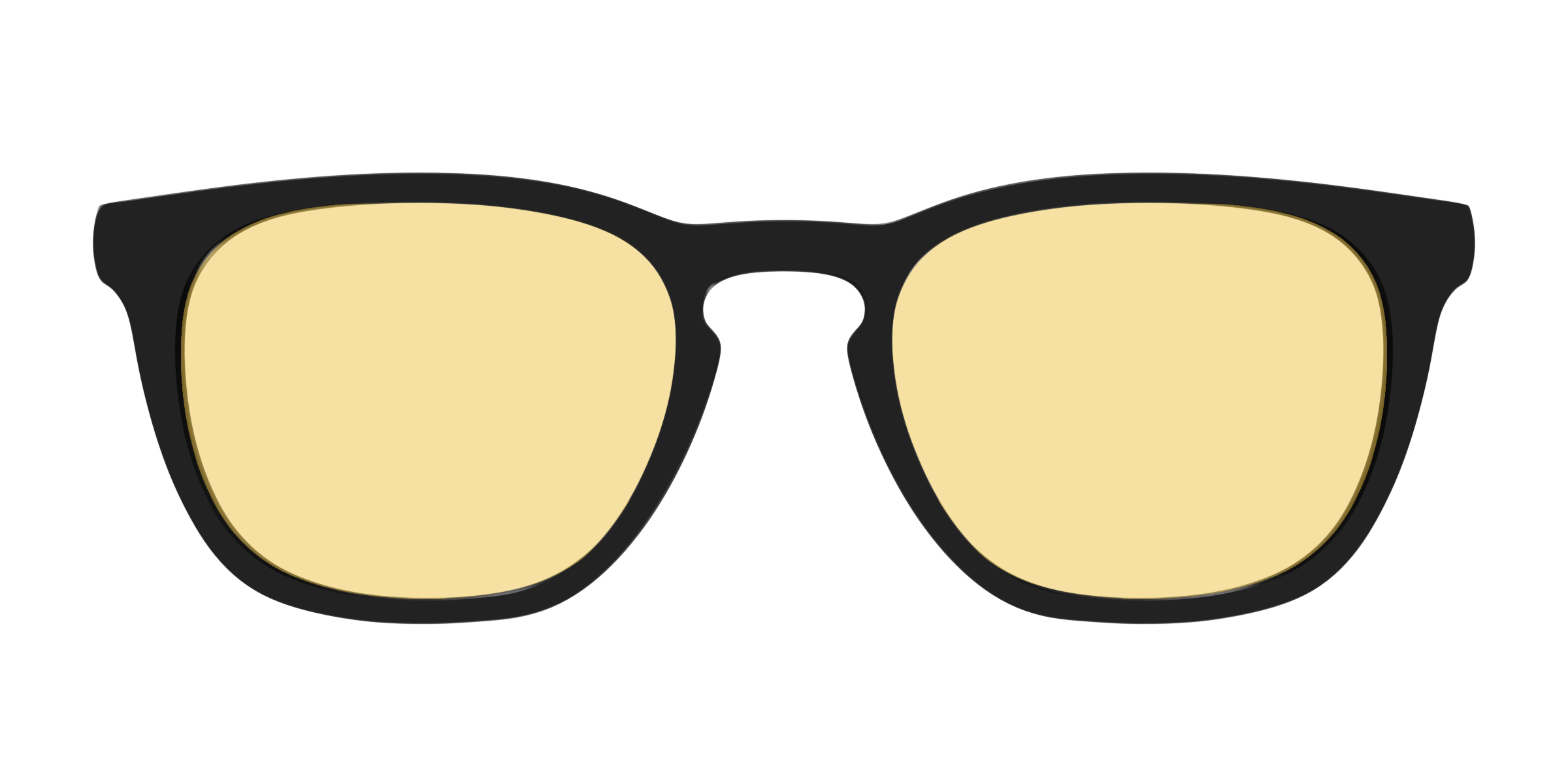 Pair Eyewear Design Tops The Black Citrine Yellow top occhiali Serra nero