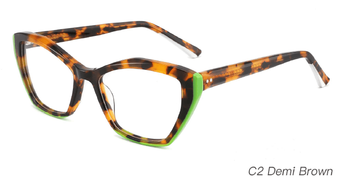 Ouyuan NOA23009 montatura occhiali acetato colorata