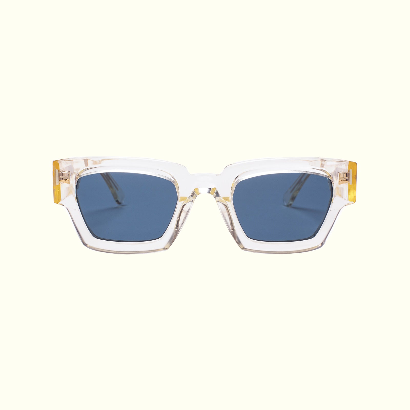 AHLEM Villette occhiali da sole Dark Green acetato squadrato