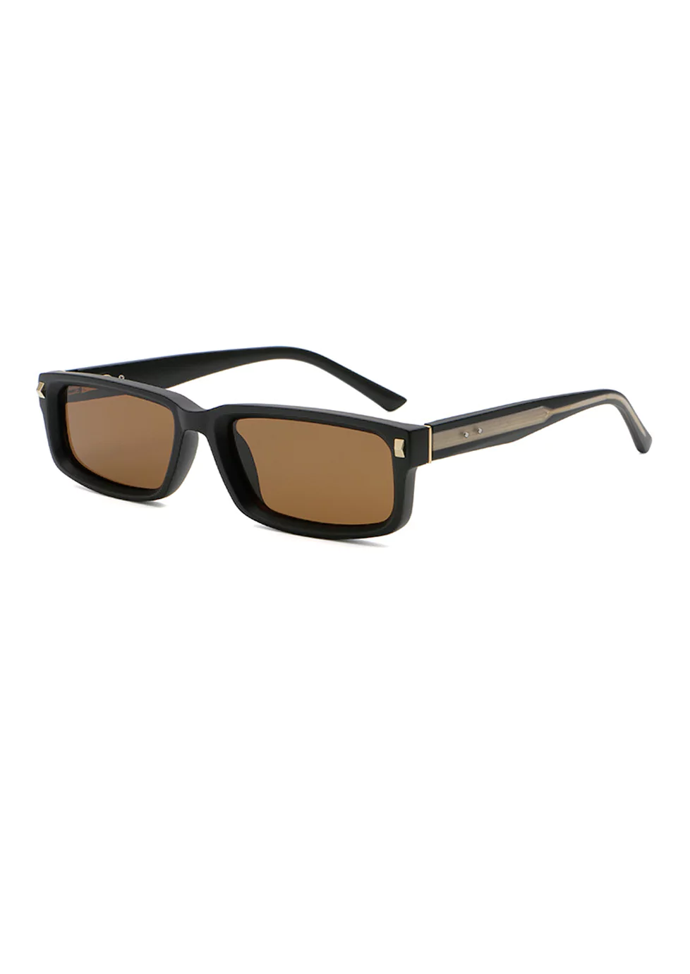 Ouyuan S309812 occhiali sole rettangolari polarizzati PC 62-19-145