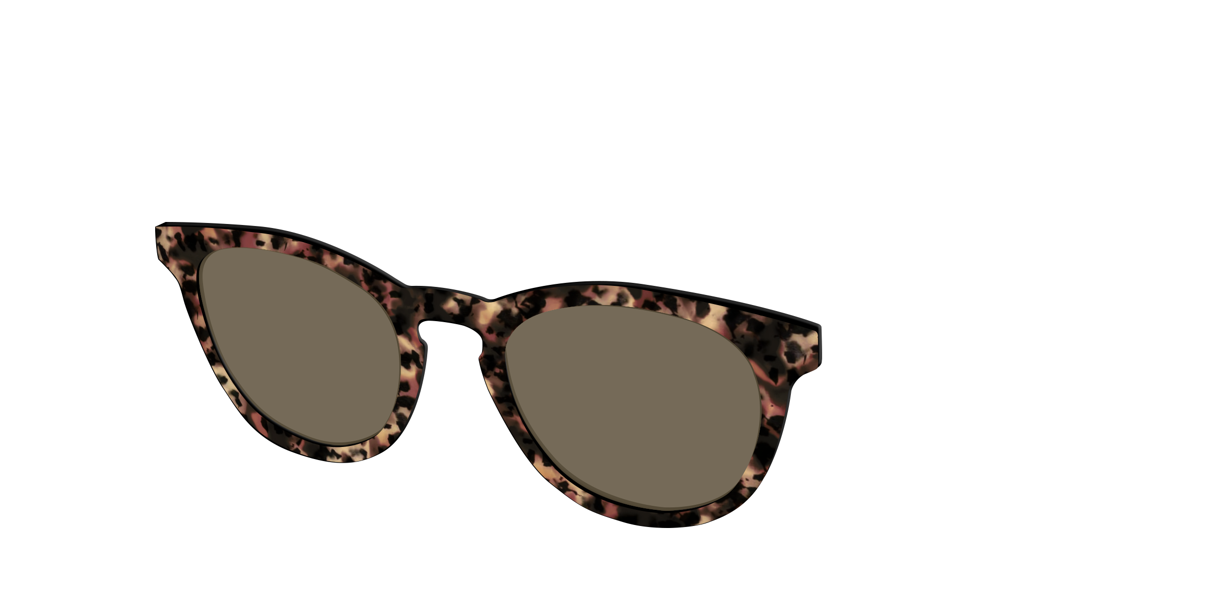 Pair Eyewear Sun Tops Sienna Tortoise top sole polarizzato