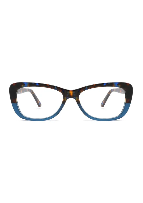Ouyuan XB1002 montatura farfalla havana donna acetato