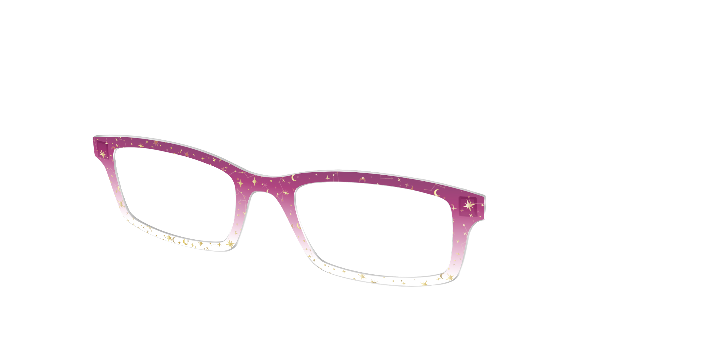 Pair Eyewear Design Tops Pink Ombre Gold Foil top rosa 437