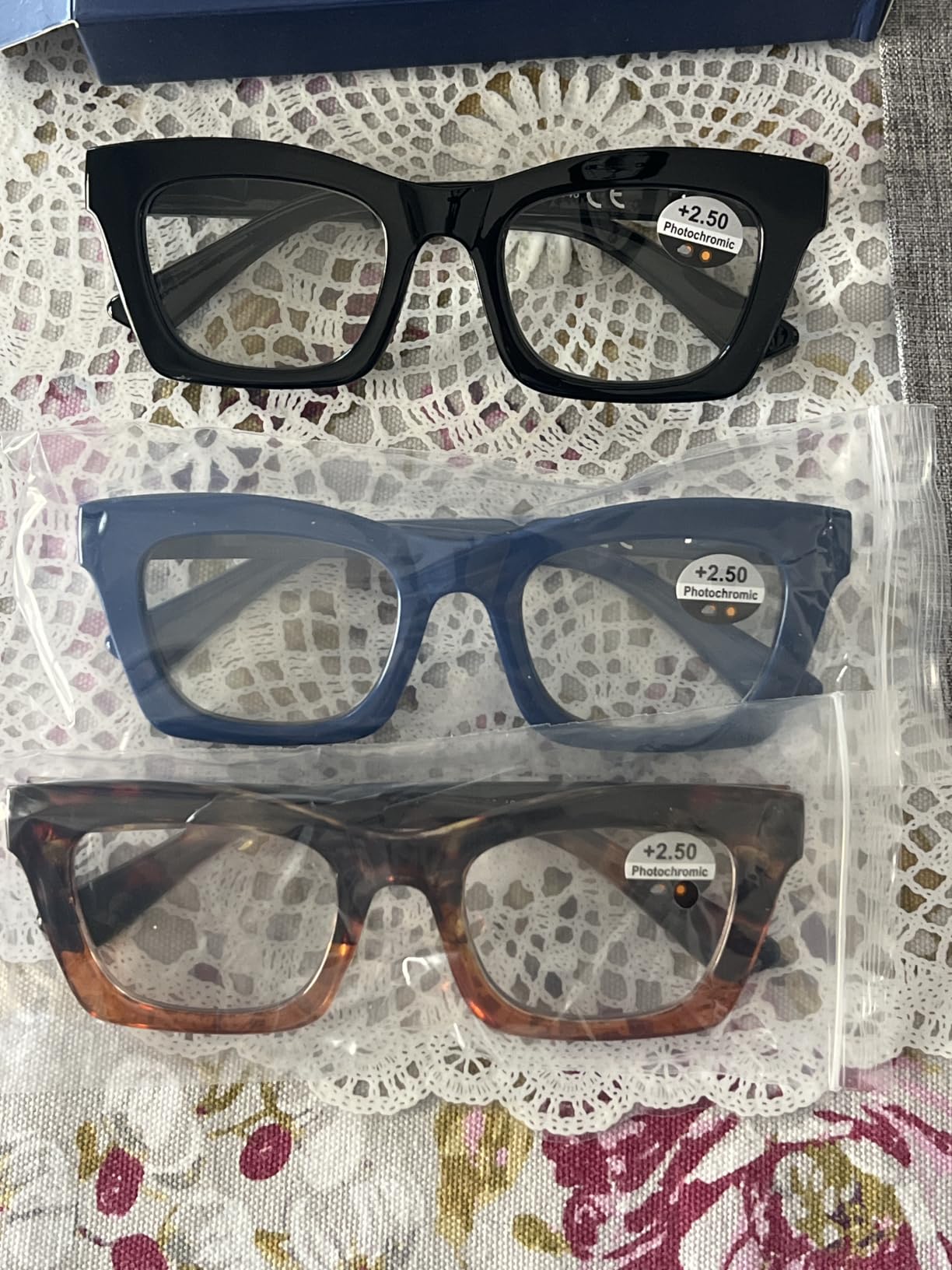 Hubeye Retro Oversized occhiali lettura +2.50 nero verde luce blu