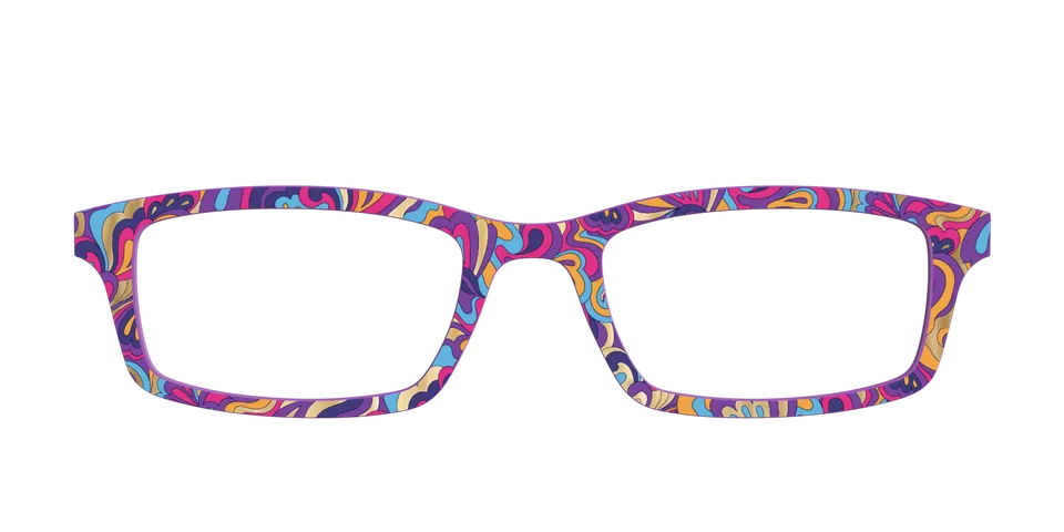 Pair Eyewear Design Tops The Flower Power Paisley Gold Foil top occhiali