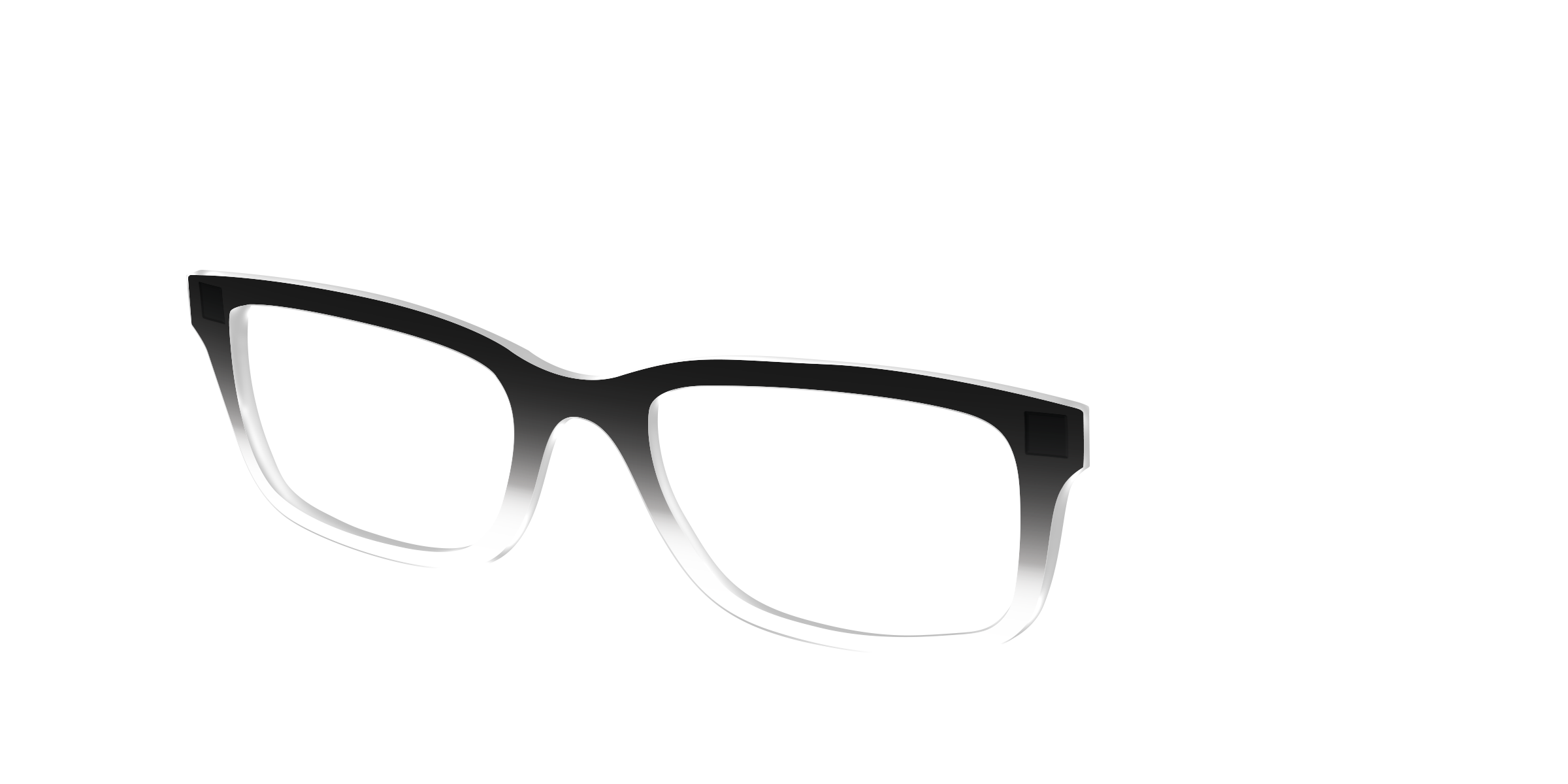 Pair Eyewear Solid Tops Black Gradient Crystal top occhiali nero