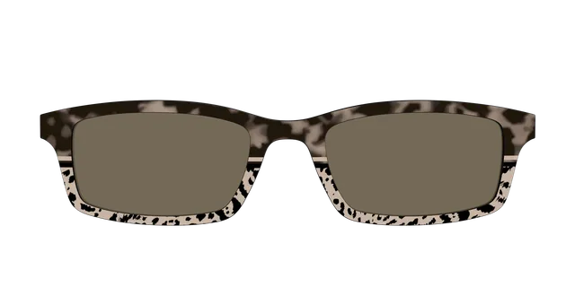 Pair Eyewear Sun Tops The Polarized Ink Blot Tortoise Split top sole polarizzato