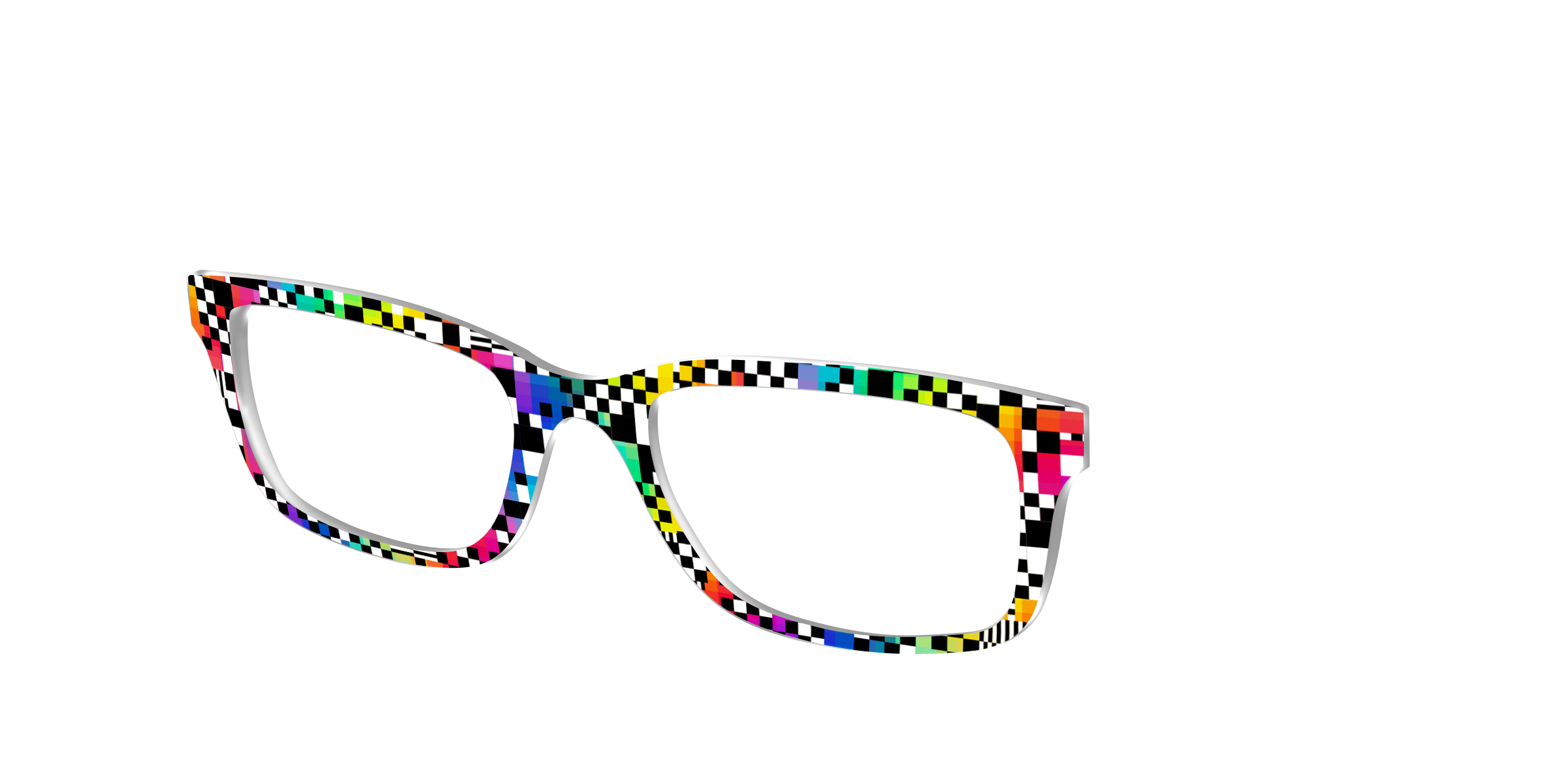 Pair Eyewear Design Tops The Prismatic Check top occhiali