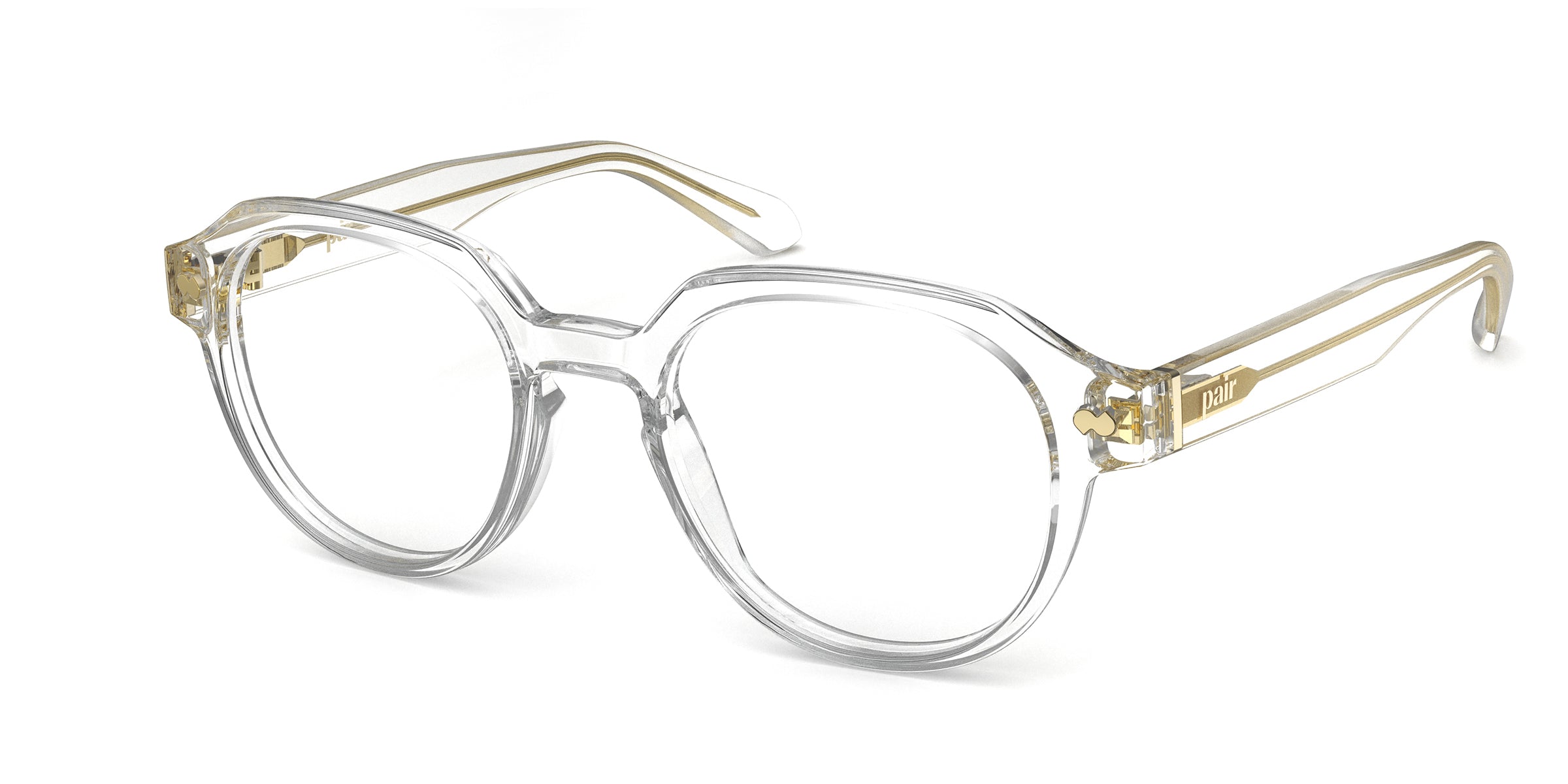 Pair Eyewear Daley Forte montatura vista rotonda larga
