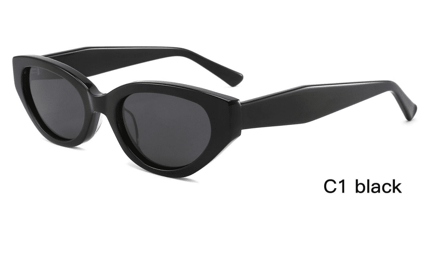 Ouyuan ZD8839 occhiali da sole cat eye estate neri