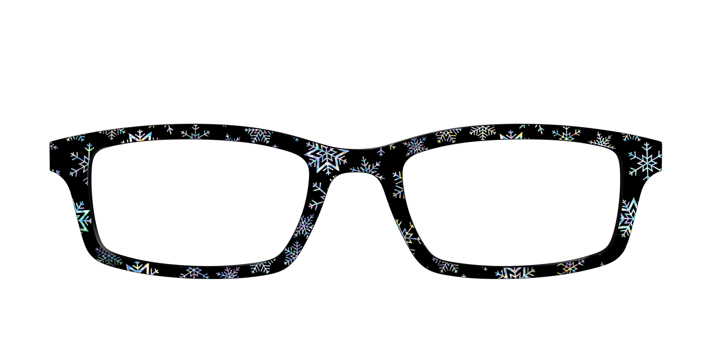 Pair Eyewear Design Tops Holographic Snowflakes top Cedro