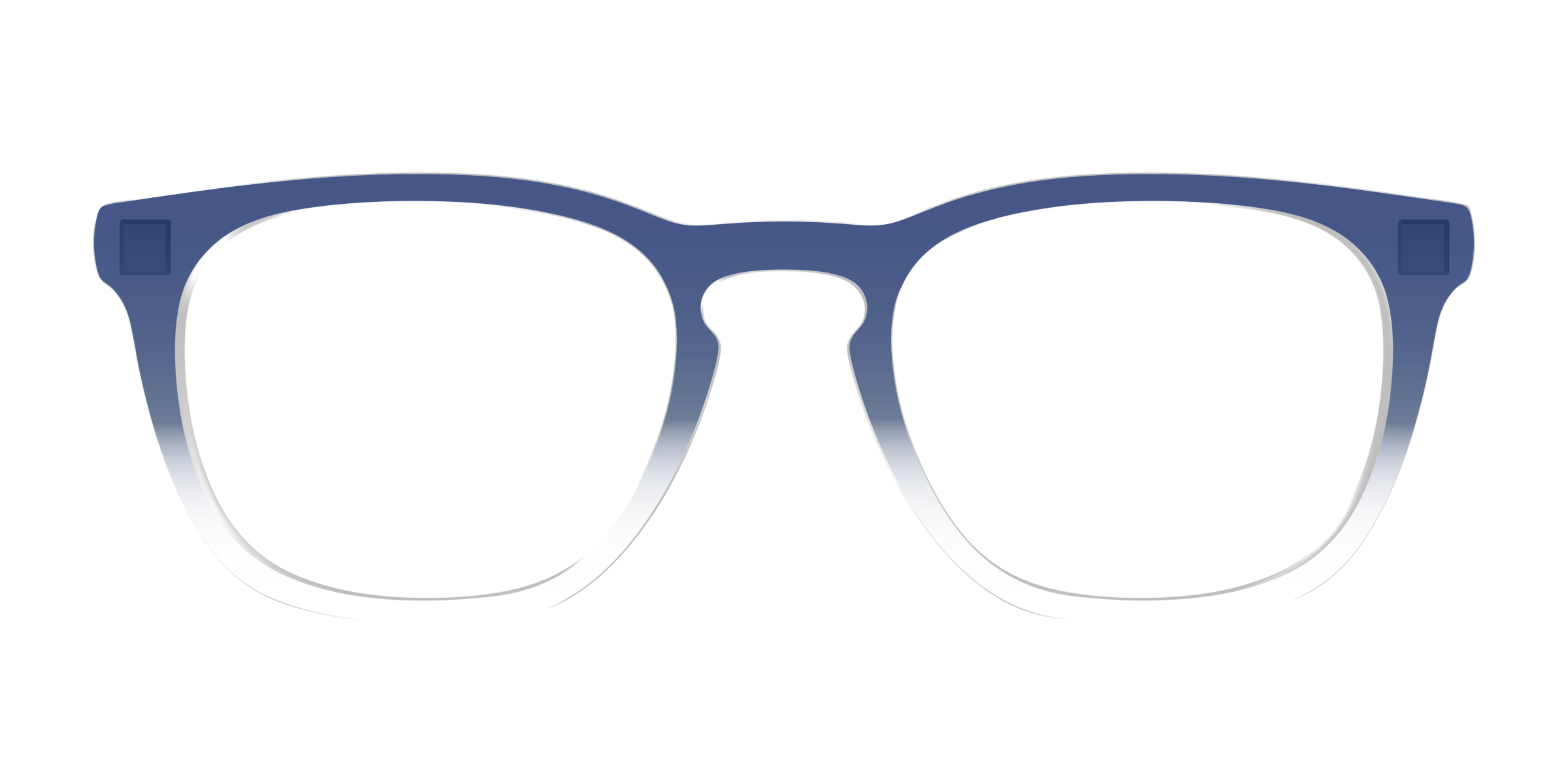 Pair Eyewear Solid Tops Navy Gradient Crystal top occhiali blu