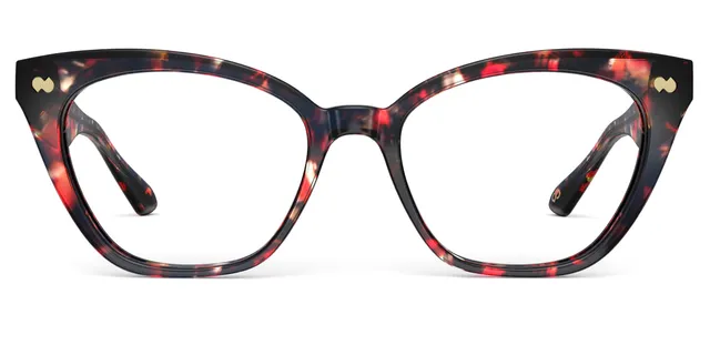 Pair Eyewear Flora Forte montatura occhiali tartarugata rossa