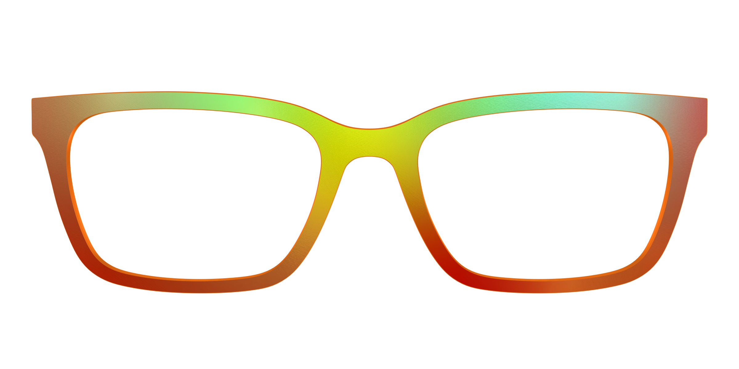 Pair Eyewear Solid Tops Apricot Ombre top magnetico arancione