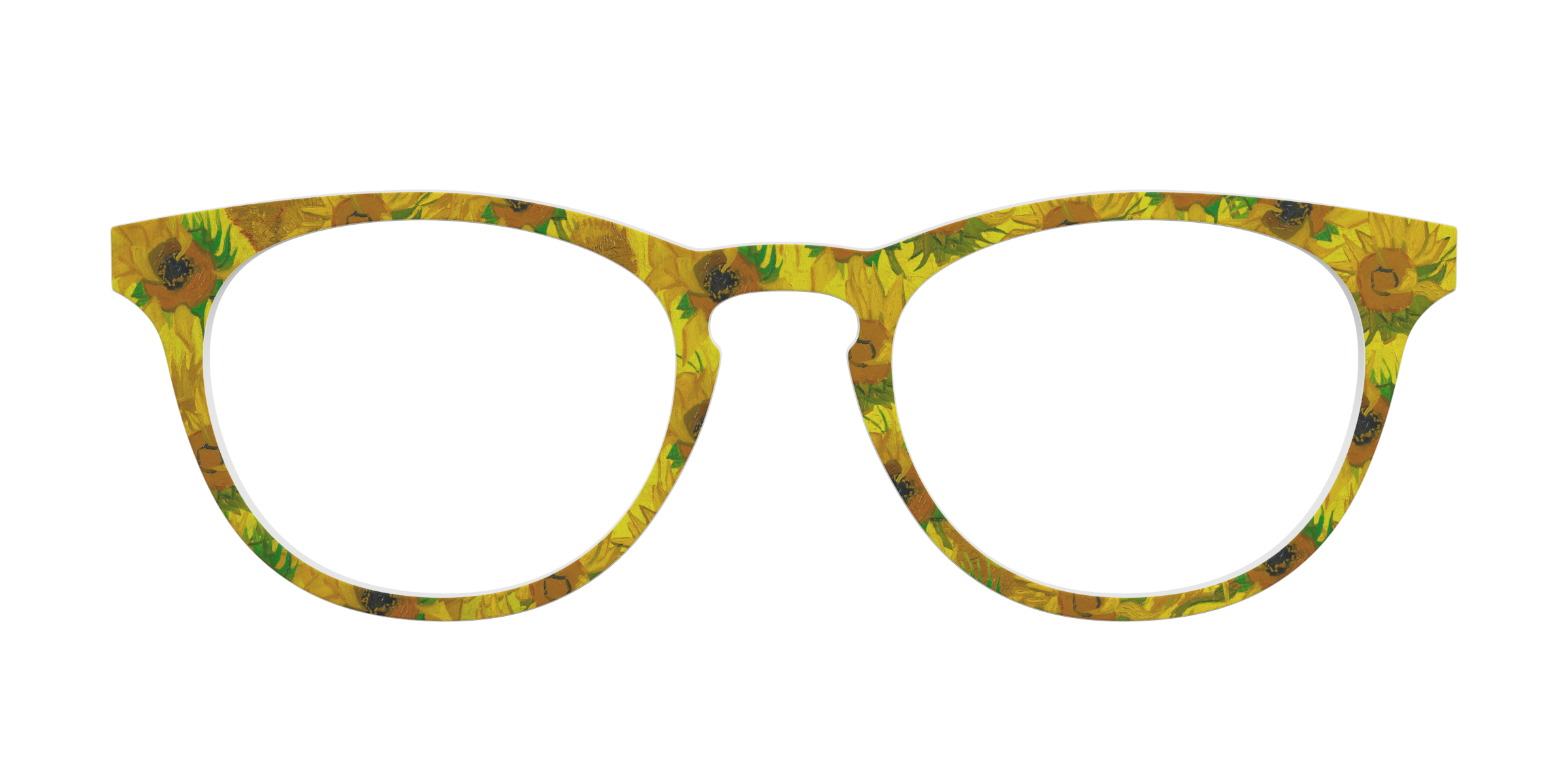 Pair Eyewear Collabs Sunflowers top per occhiali giallo Van Gogh