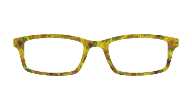 Pair Eyewear Collabs Sunflowers top per occhiali giallo Van Gogh