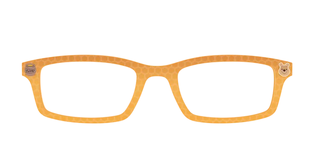 Pair Eyewear Collabs Hunny Crystal Honeycomb top giallo