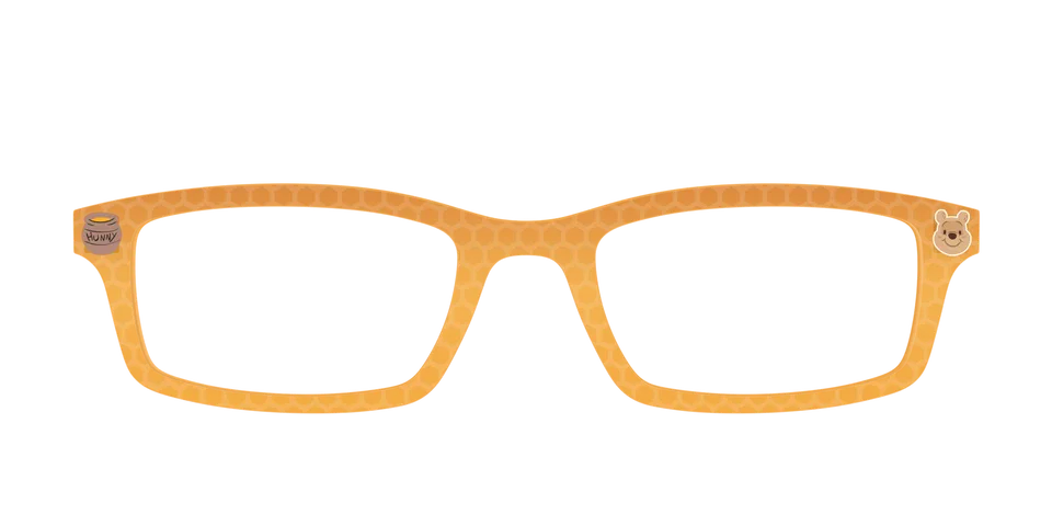 Pair Eyewear Collabs Hunny Crystal Honeycomb top giallo