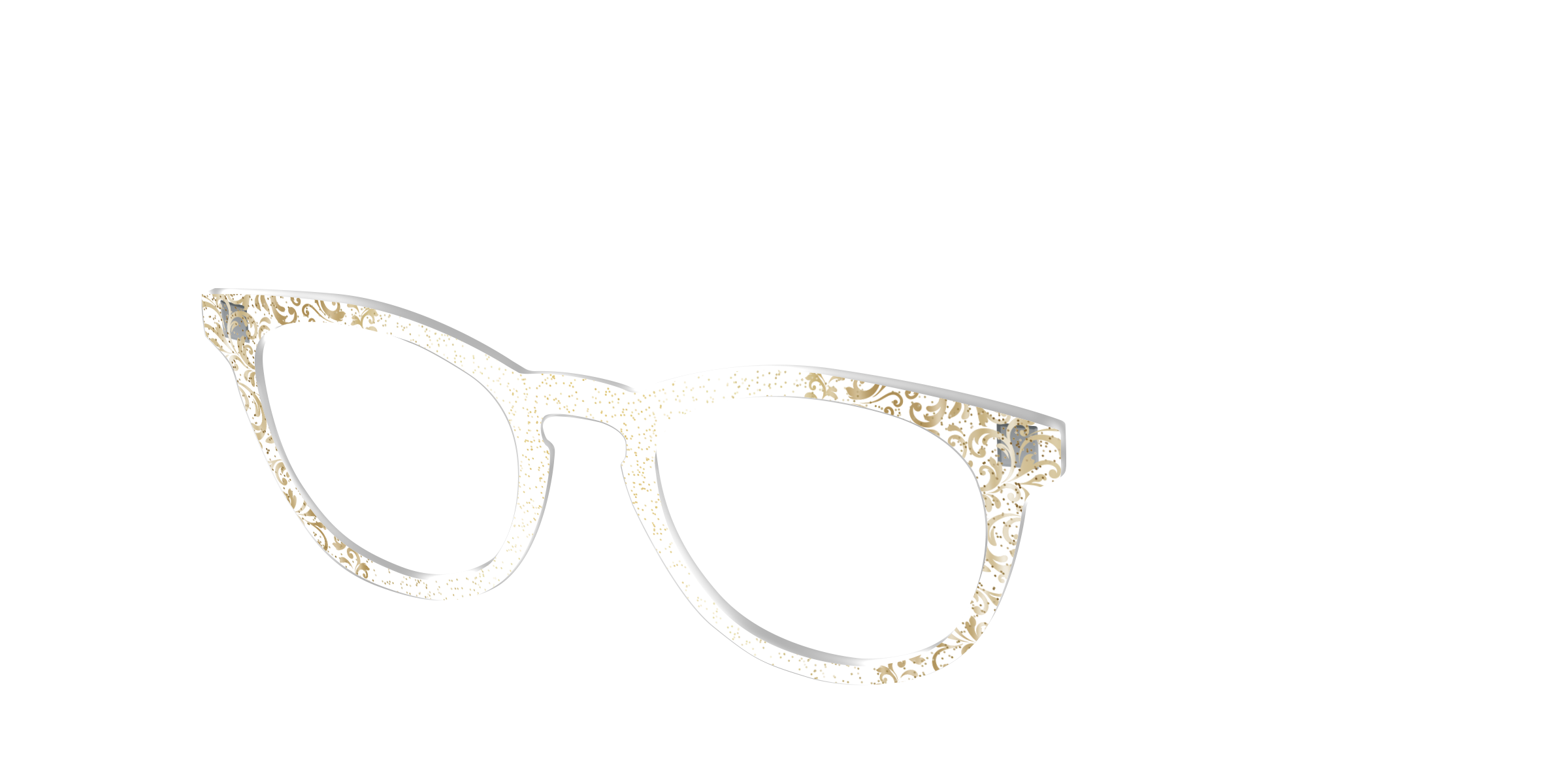 Pair Eyewear Design Tops Golden Flair Crystal top dorato occhiali