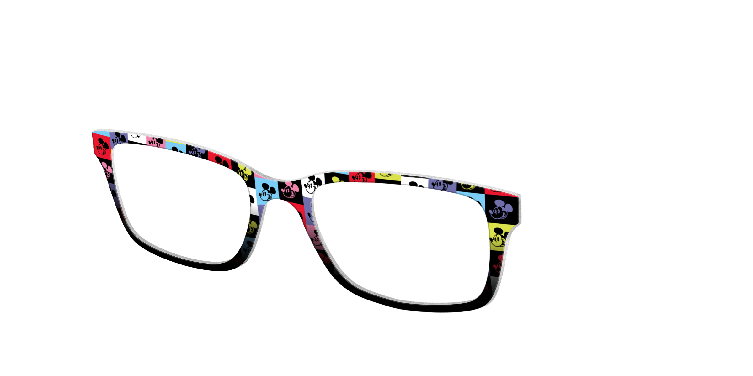 Pair Eyewear Collabs Mickey Check top magnetico a quadri