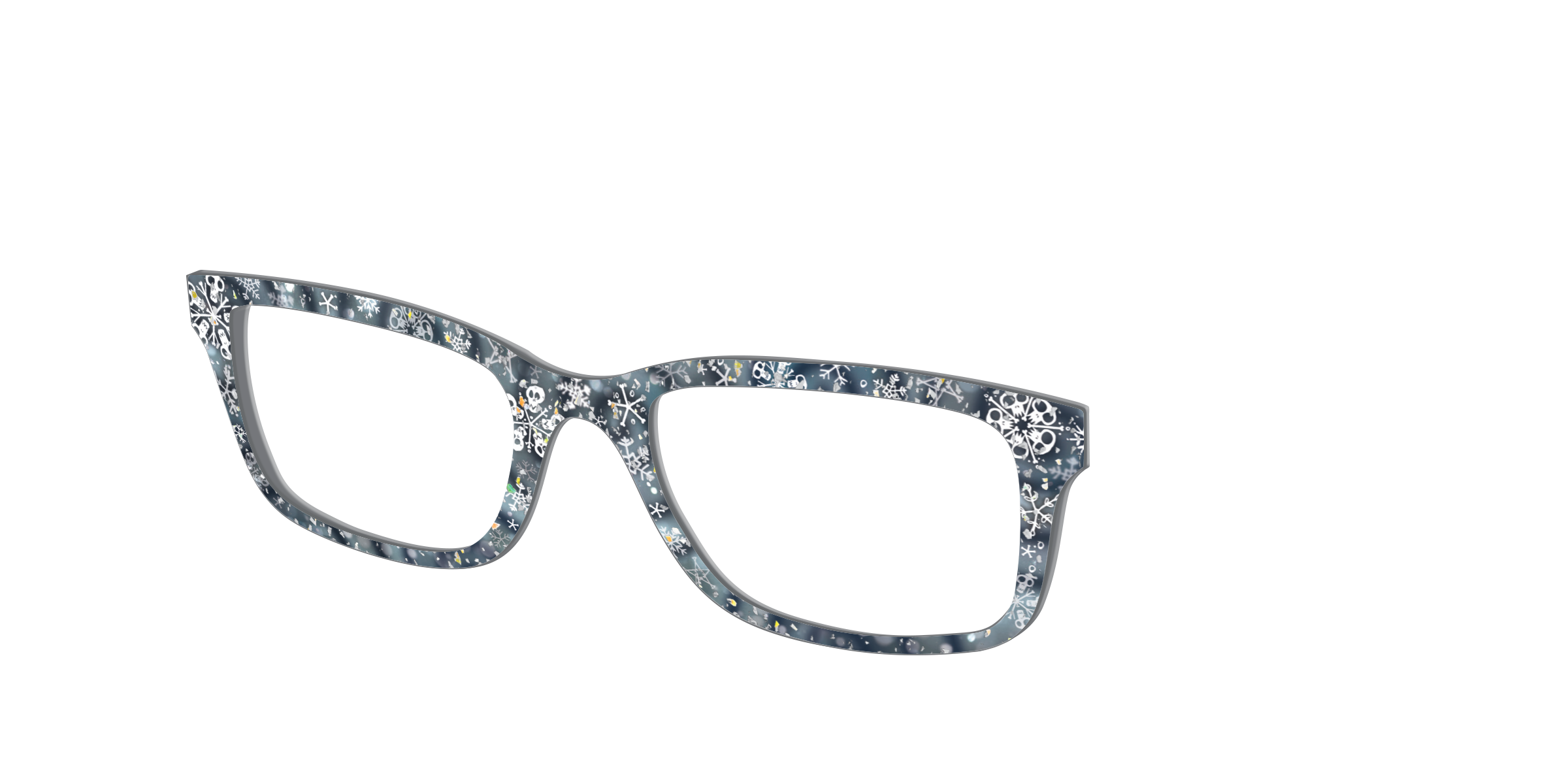 Pair Eyewear Collabs Christmas Town Snow Globe top glitter