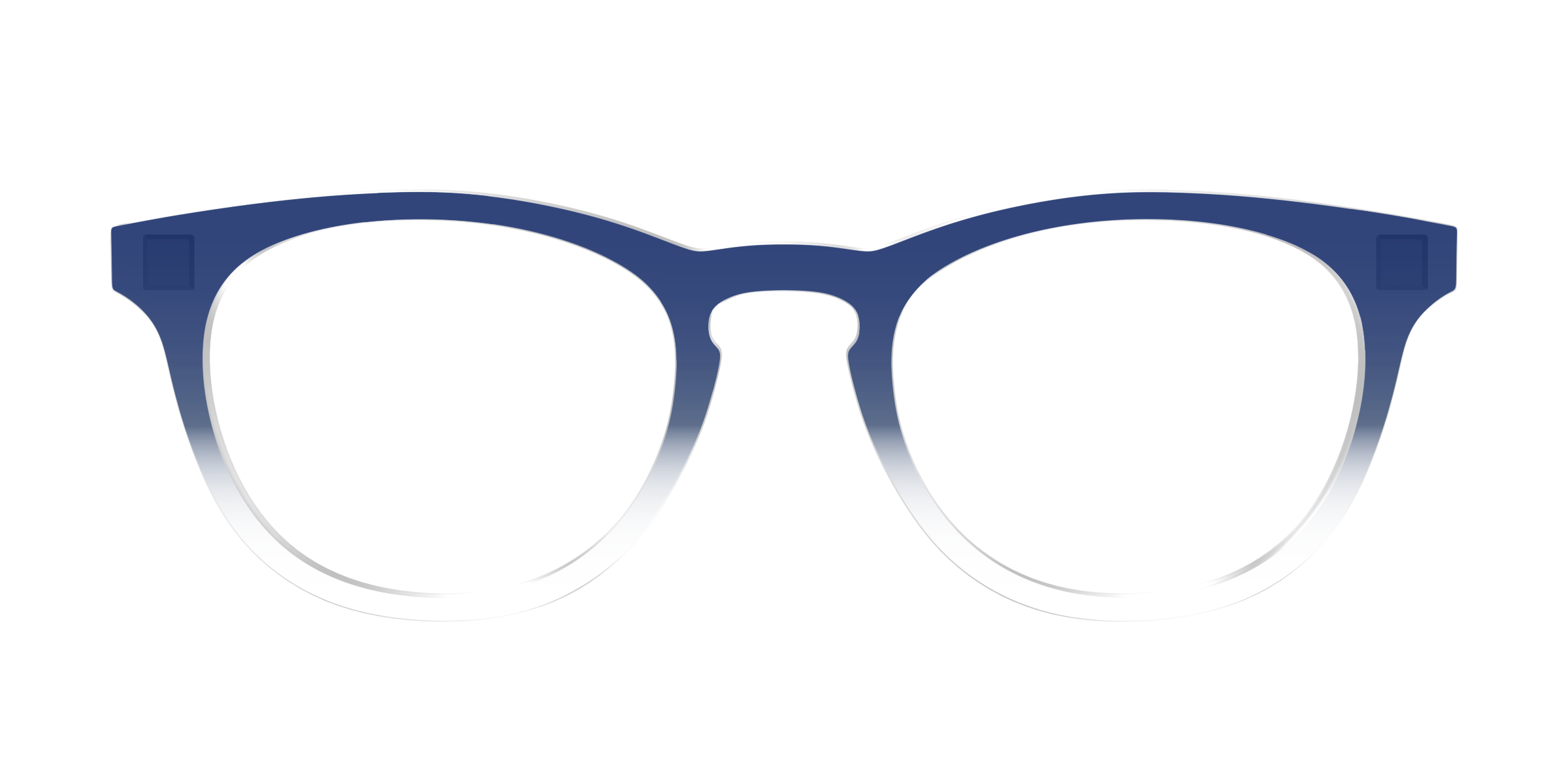 Pair Eyewear Solid Tops Navy Gradient Crystal top occhiali blu